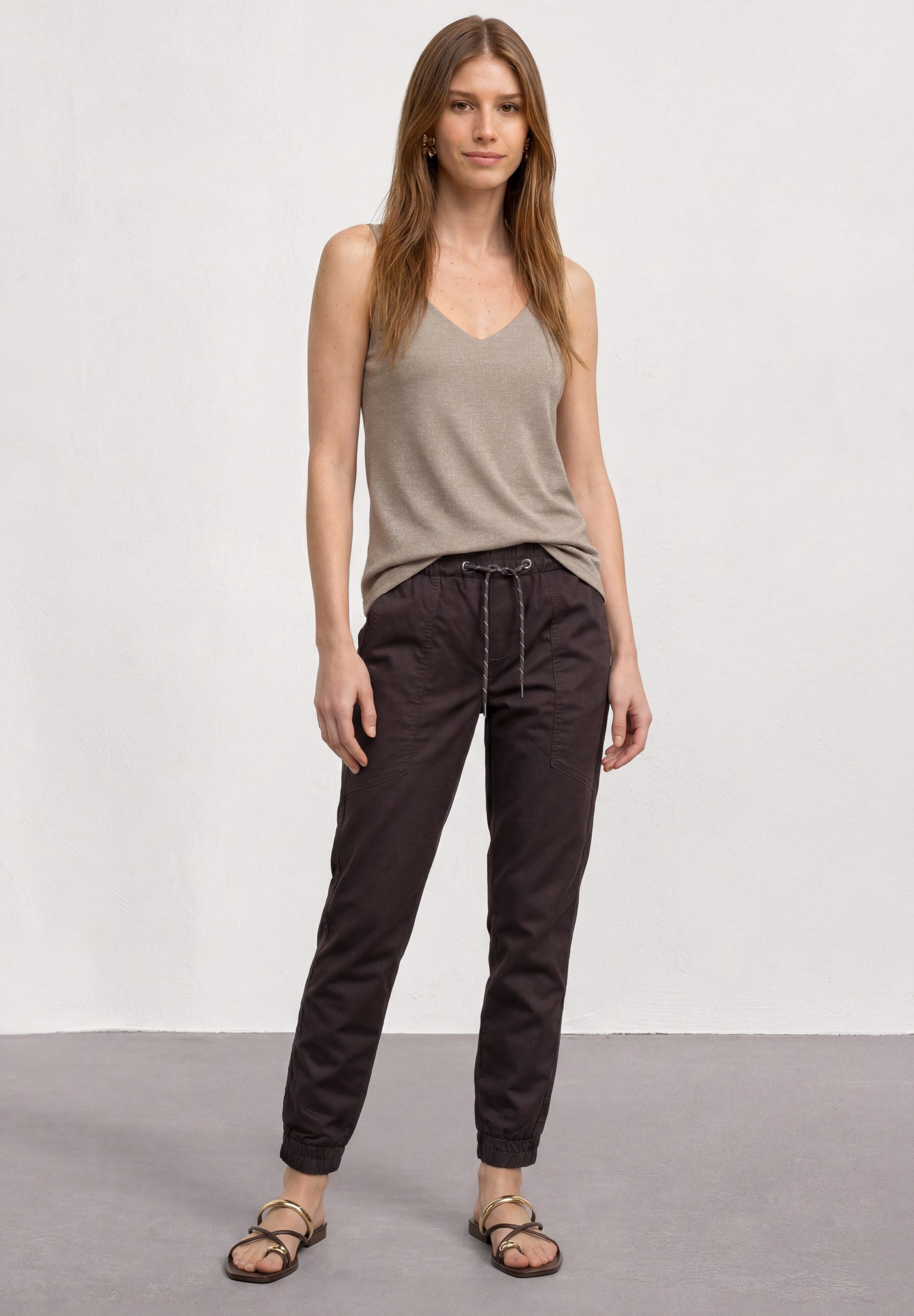 STREET ONE Jogger Pants aus Baumwolle mit Stretchanteil