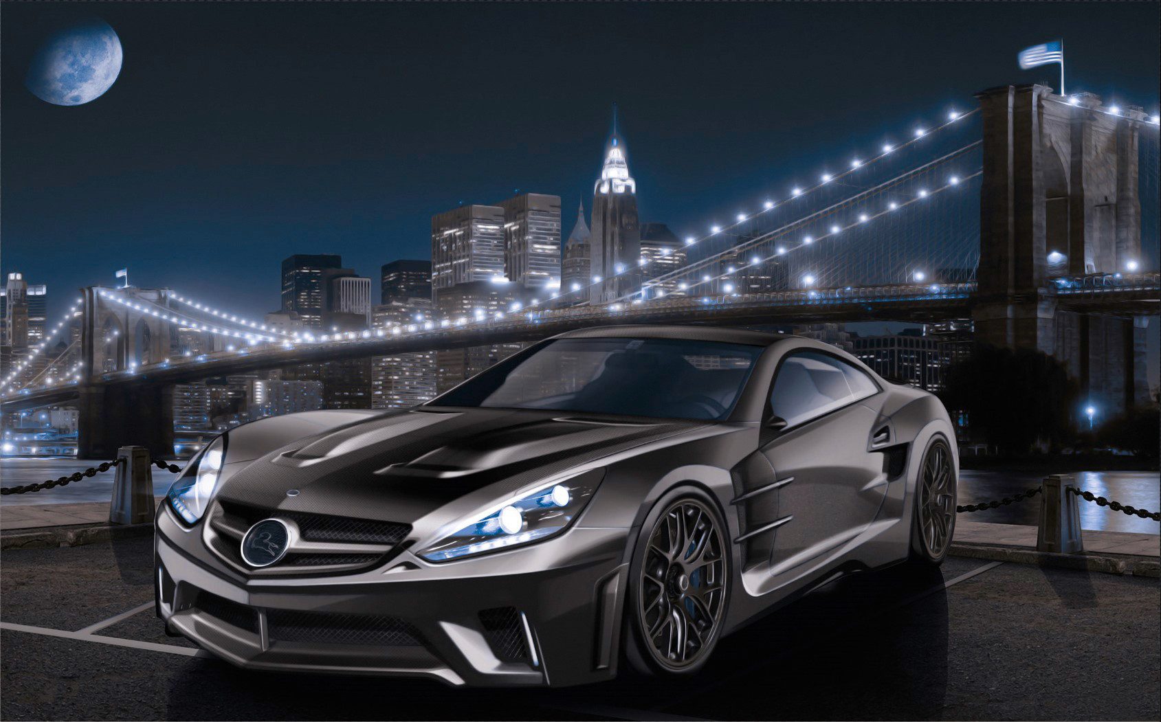 Papermoon Fototapete Manhatten Car II, glatt