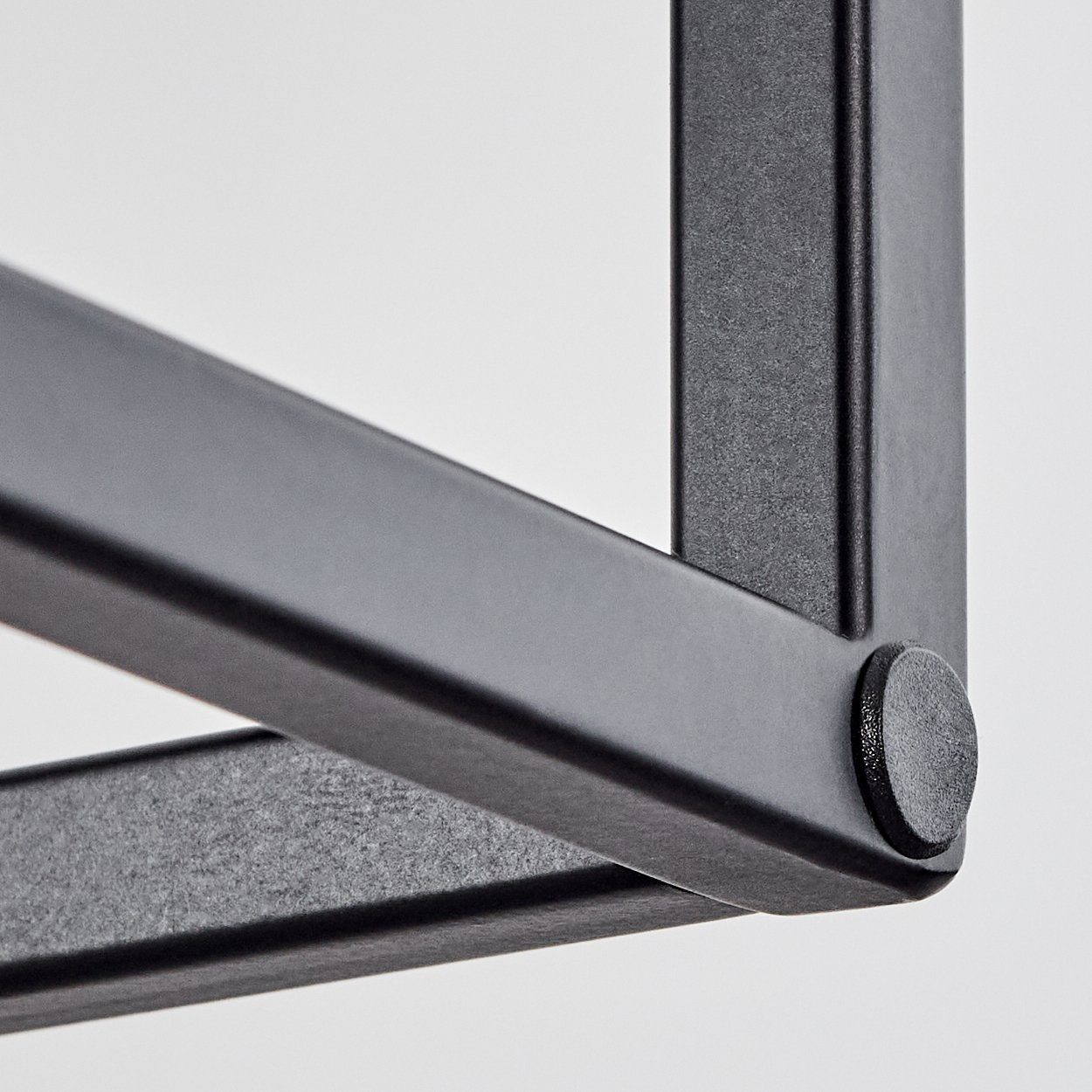 hofstein Pendelleuchte »Valfabbrica« moderne Hängelampe aus Metall in Schwarz/Chromfarben, ohne Leuchtmittel