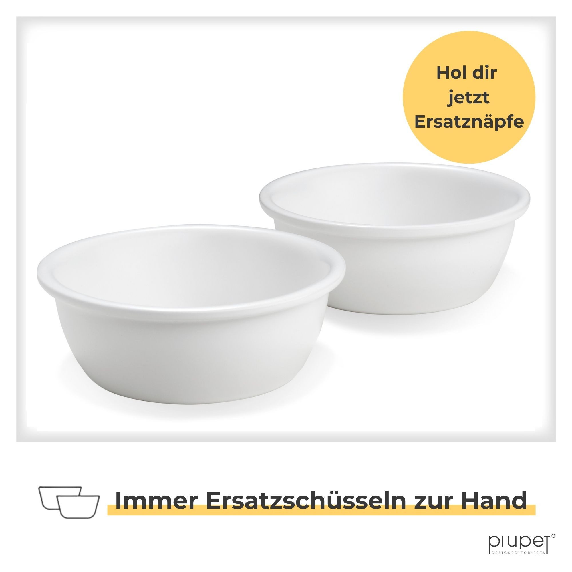 Futternapf 250ml Erhöhte Futternäpfe für Katzen & Hunde I Spülmaschinenfest