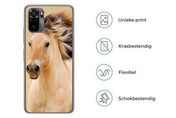 MuchoWow Handyhülle Pferde - Tiere - Mähne - Porträt, Phone Case, Handyhülle Xiaomi Redmi Note 10, Silikon, Schutzhülle