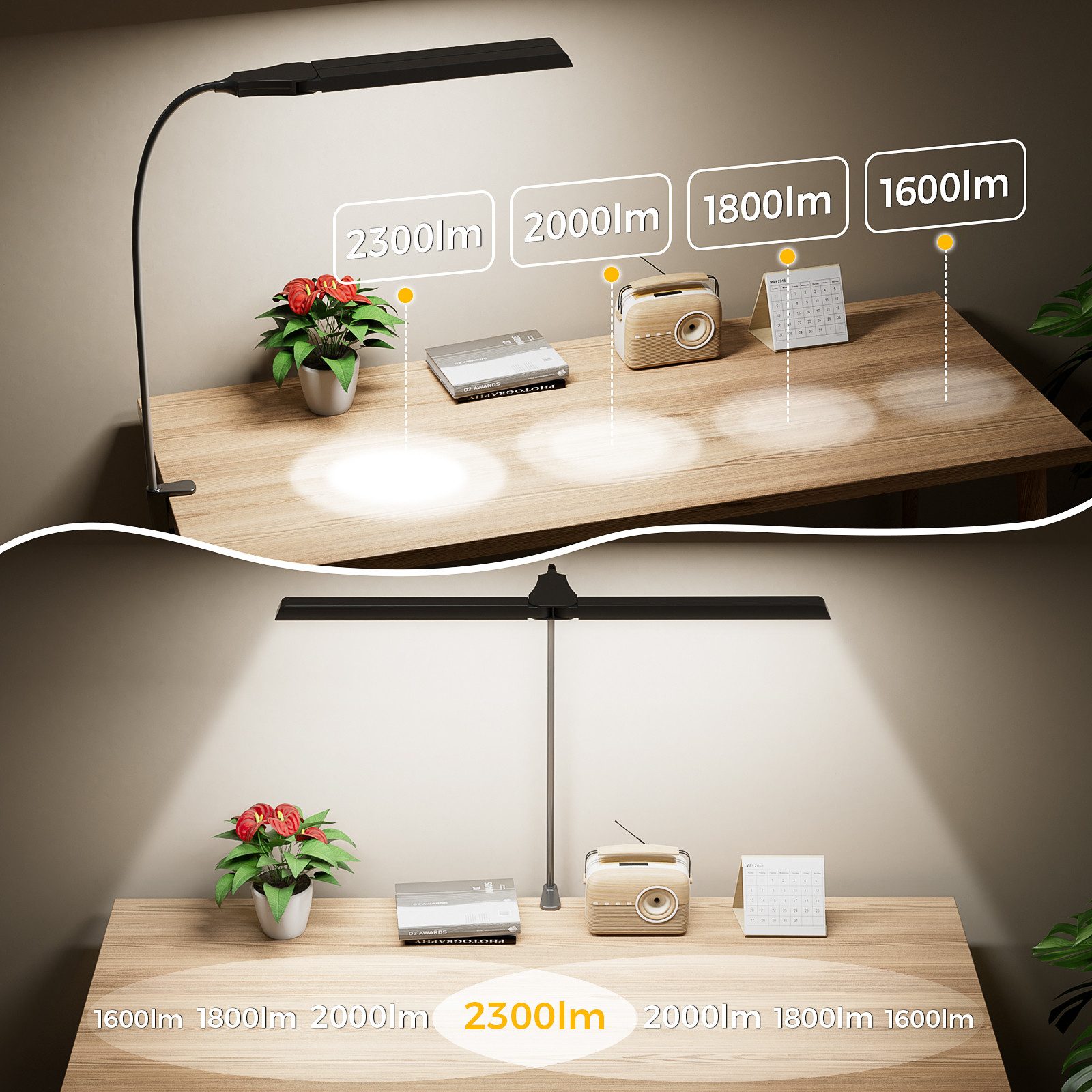 Elegear LED Schreibtischlampe LED Schreibtischlampe Dimmbar günstig online kaufen