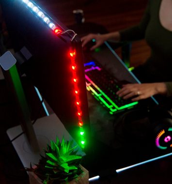 Speedlink Gaming-Gehäuse MYX LED PC 2x Monitor Kit Stripe Leiste, Beleuchtung, Gaming Bildschirm, Farbwechsel