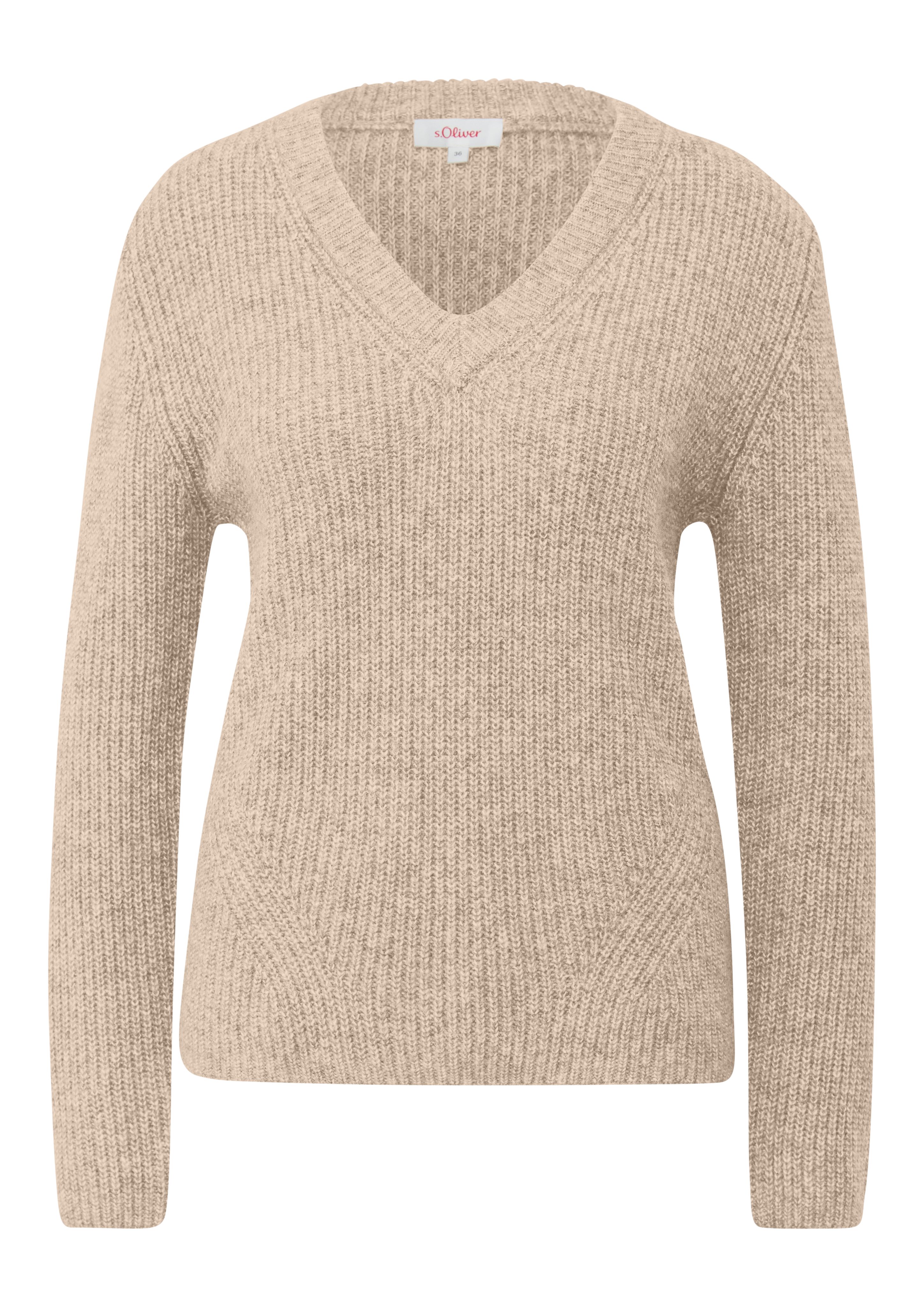 s.Oliver Strickpullover in Melange Optik günstig online kaufen