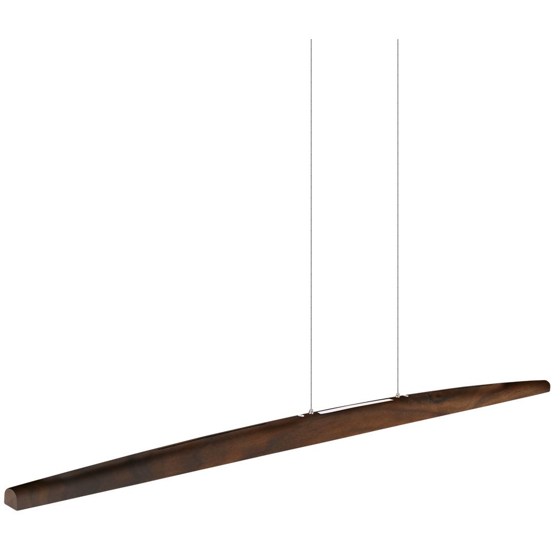 HerzBlut LED-Hängeleuchte Arco LED Ober- und Unterlicht mit Rollizug, Alu LED-Leiste Acryl satiniert, wechselbar