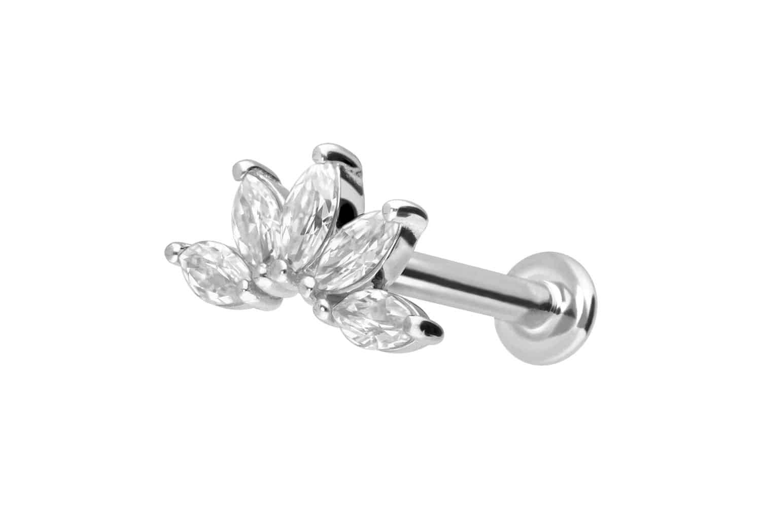 PIERCINGLINE Piercing-Set 14 Karat Gold Labret günstig online kaufen