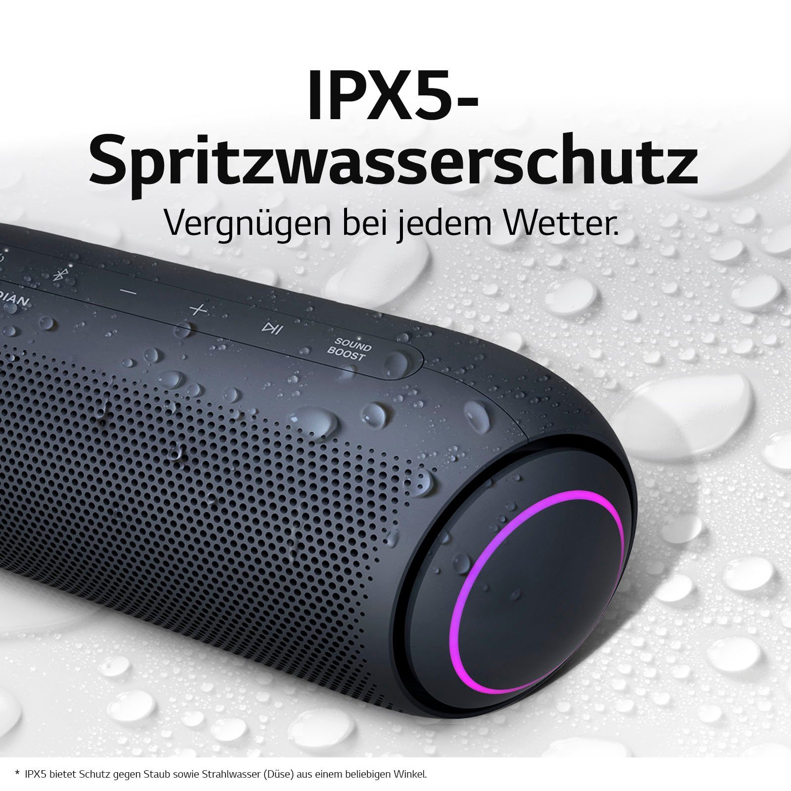 LG XBOOM Go PL5 Stereo (Bluetooth, Multipoint-Anbindung) Bluetooth-Lautsprecher