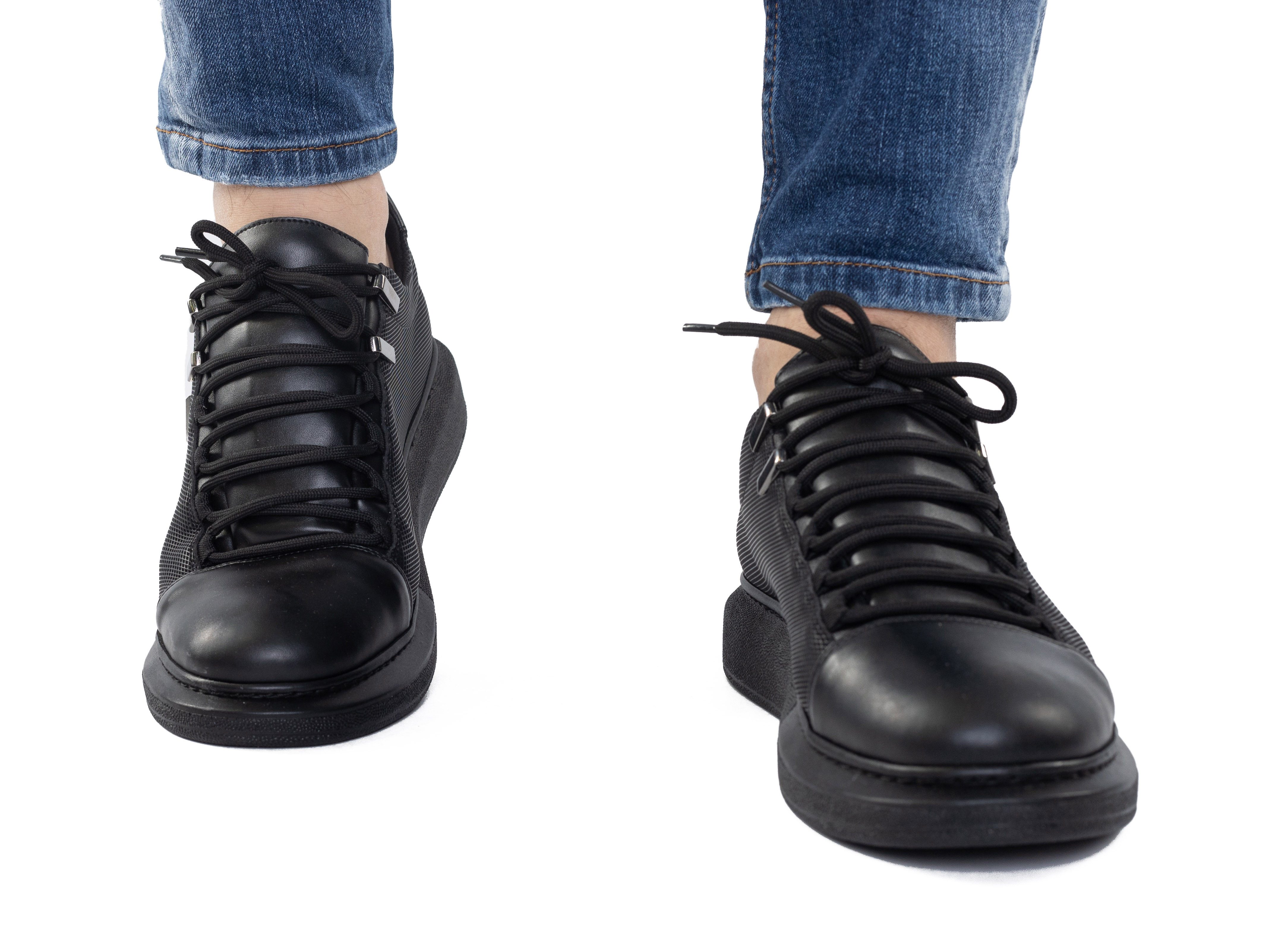 TAMBOGA Elegante Herren-Sneaker mit feinem Muster günstig online kaufen