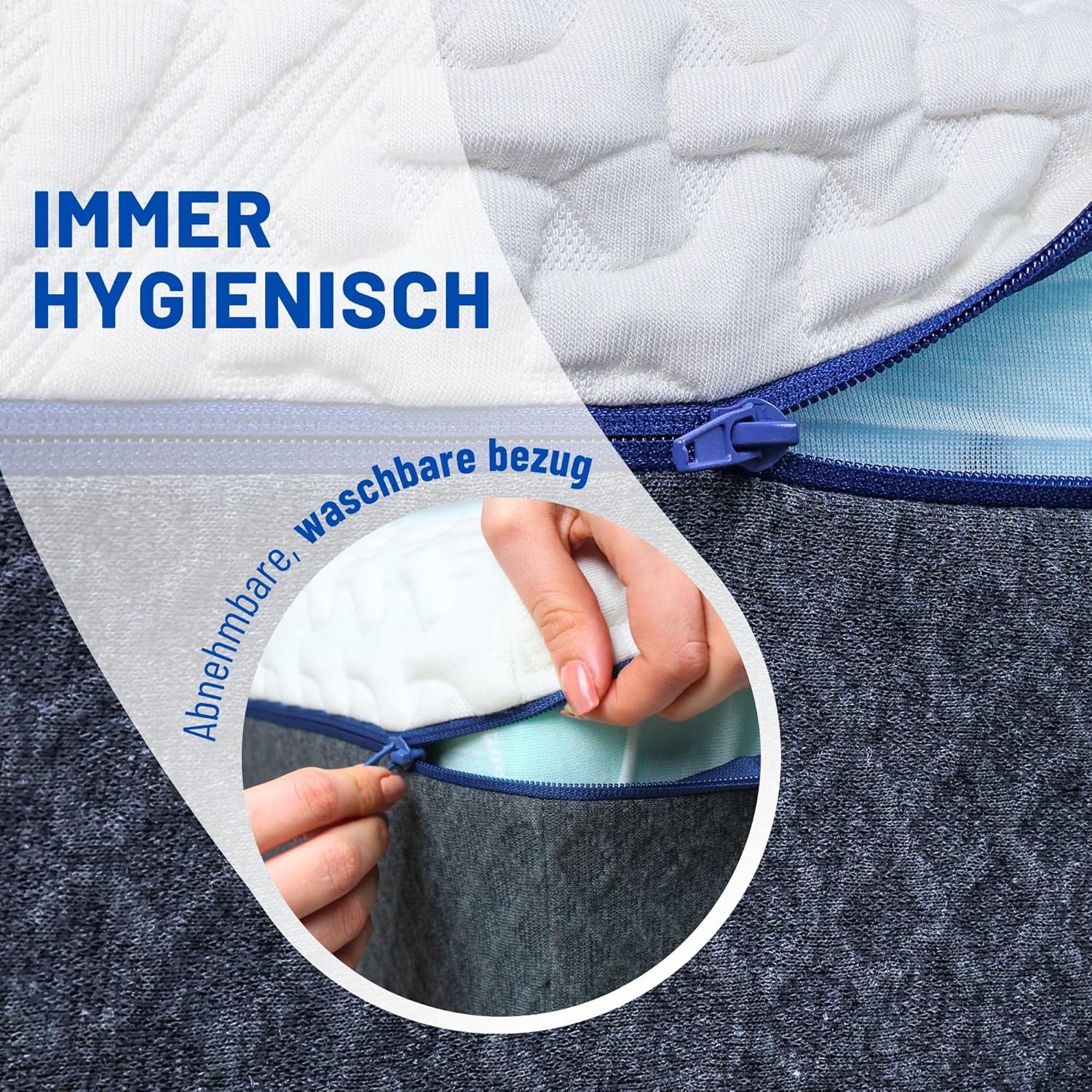 Kaltschaummatratze Matratze 18 cm hoch, Kaltschaummatratze Memory Schaum Bett, 7-Zonen, scarnatti, 18 cm hoch, (Spar-Set), Gelmatratze mit H3/H4, Bambus, Grüntee & Zero Motion (Gratis Kissen)