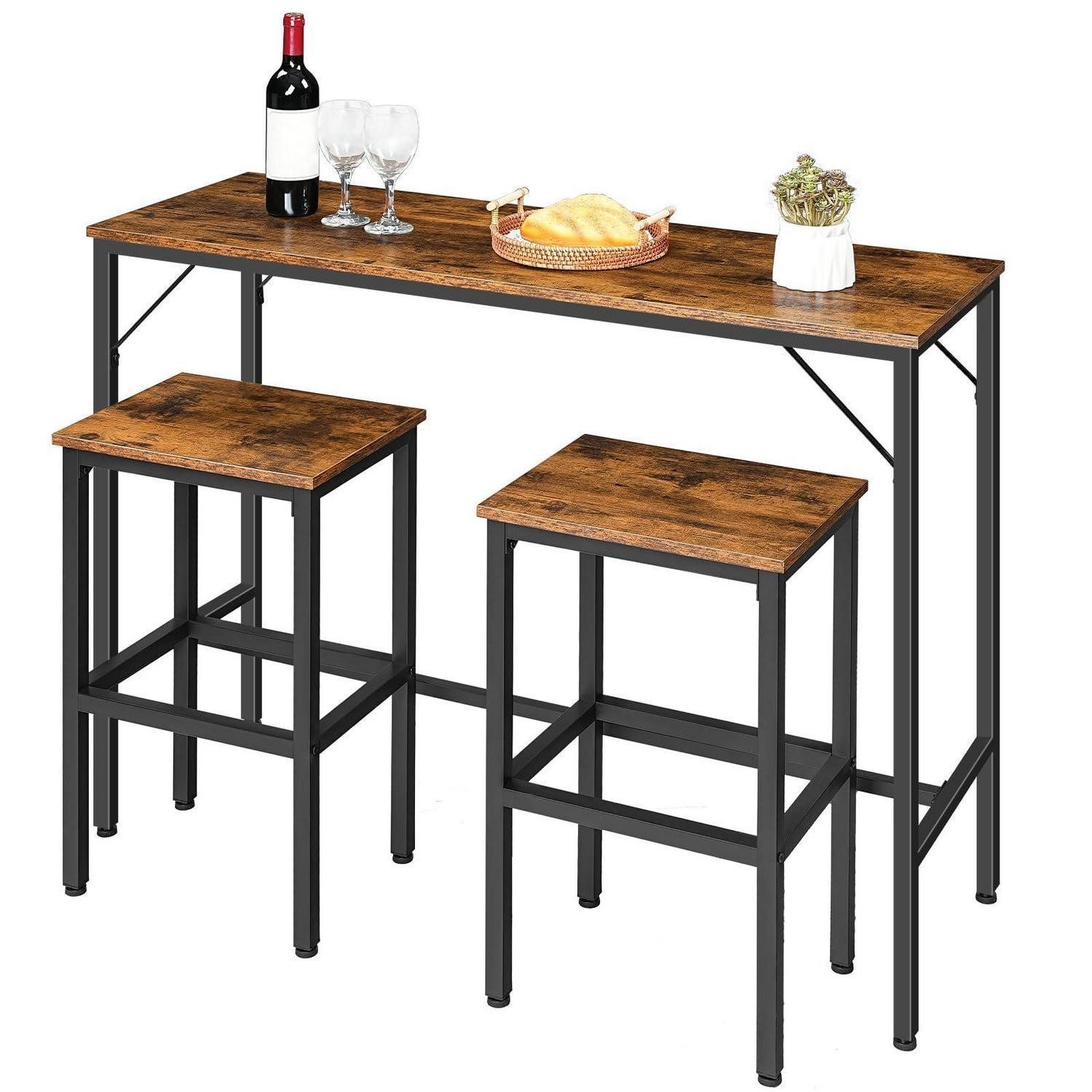LuxusKollektion Bartisch Bartisch Set mit Hockern industriell (1-St)