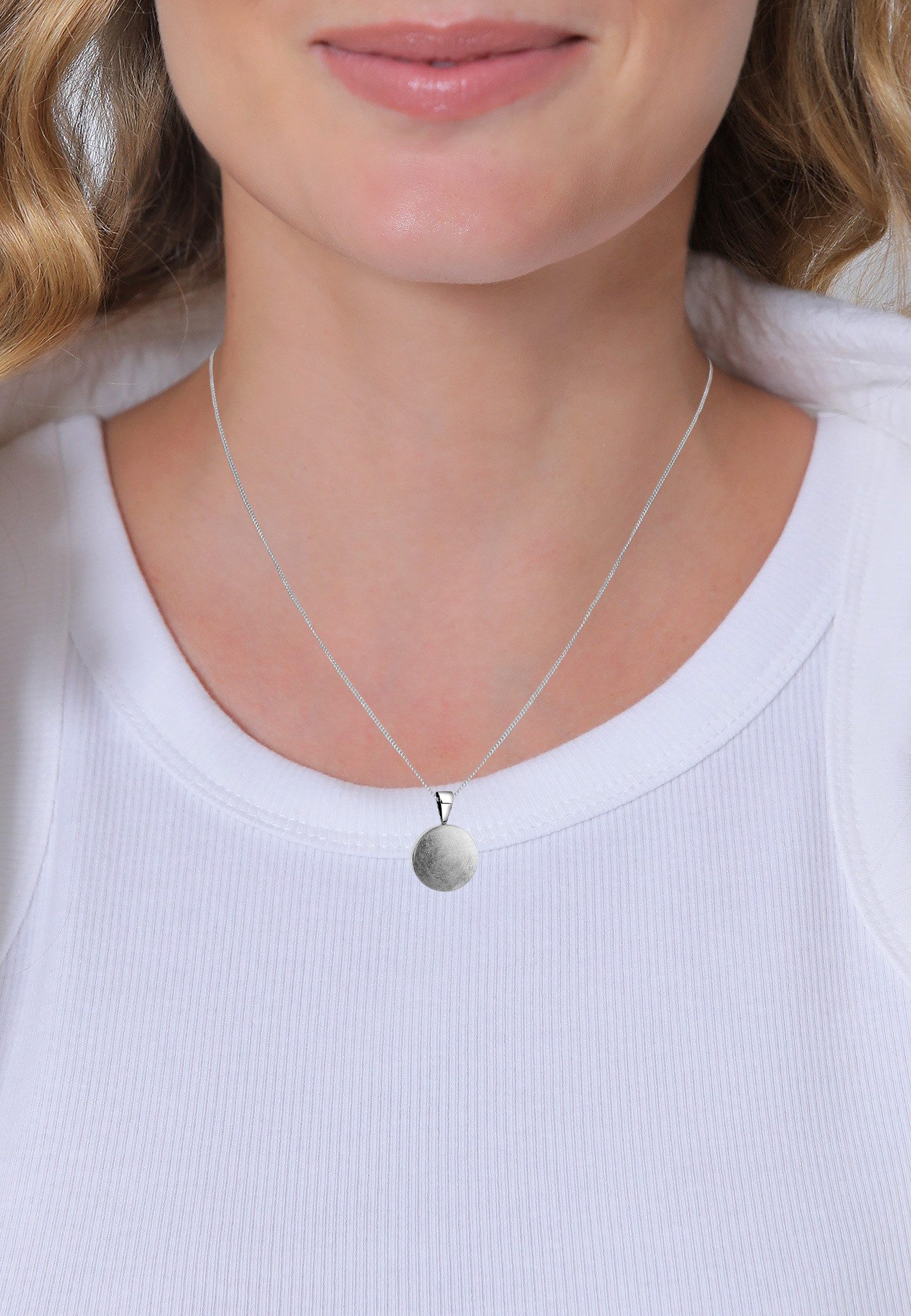 Nenalina Kettenanhänger Kreis Plättchen Rund Trend günstig online kaufen