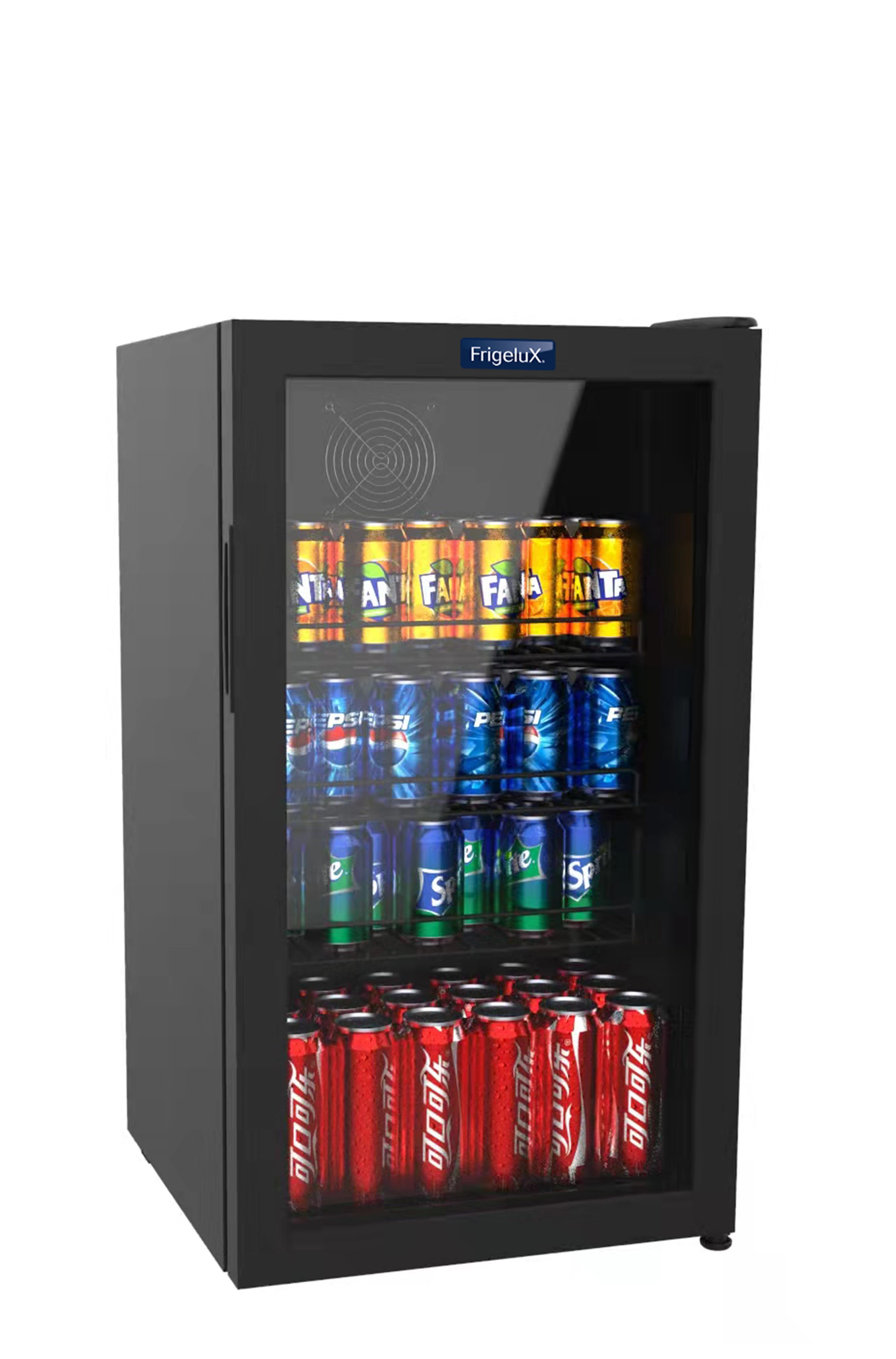 FrigeluX Getränkekühlschrank D95, 84 cm hoch, Schloss