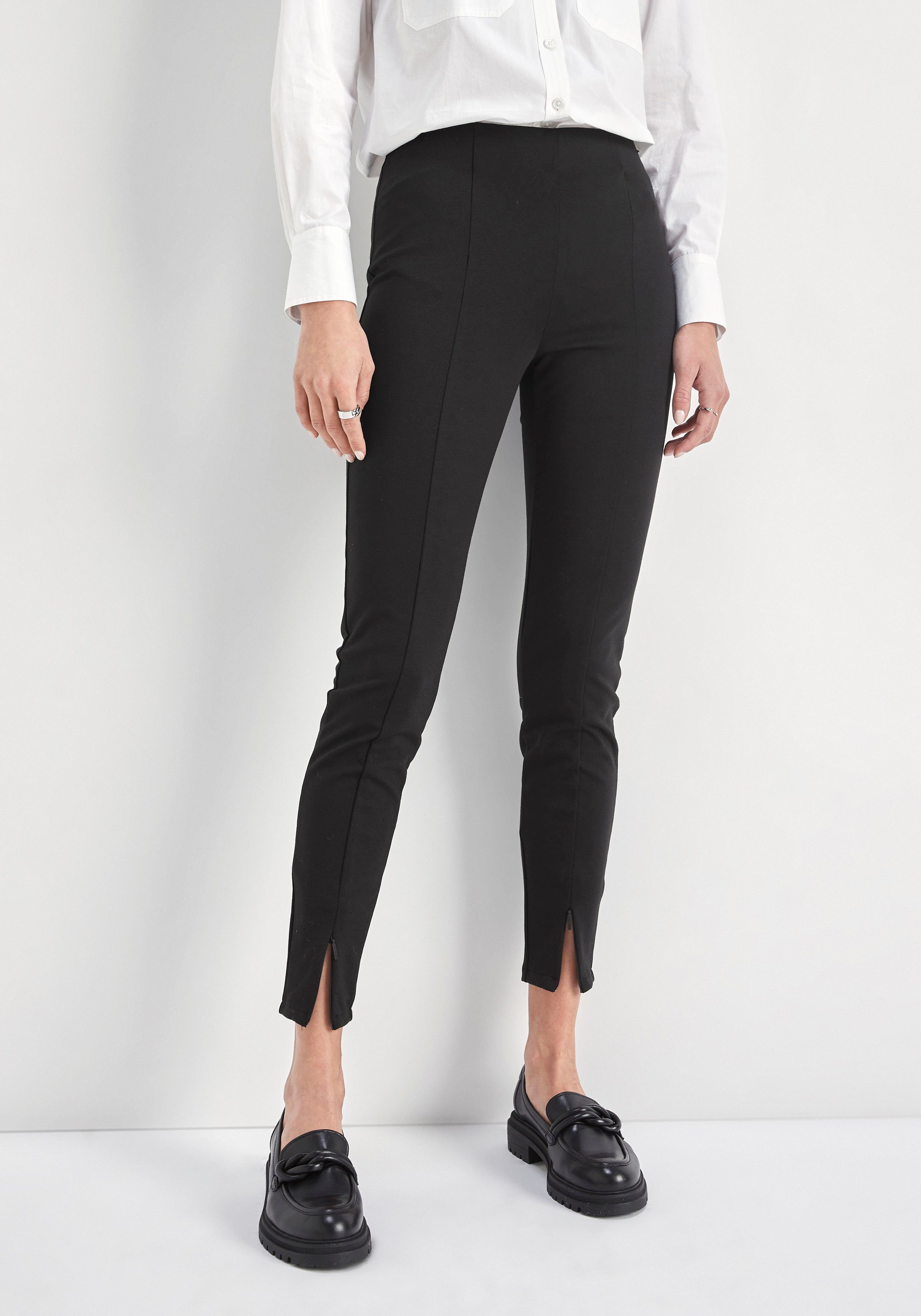 HECHTER PARIS Leggings mit dezentem Metalllabel