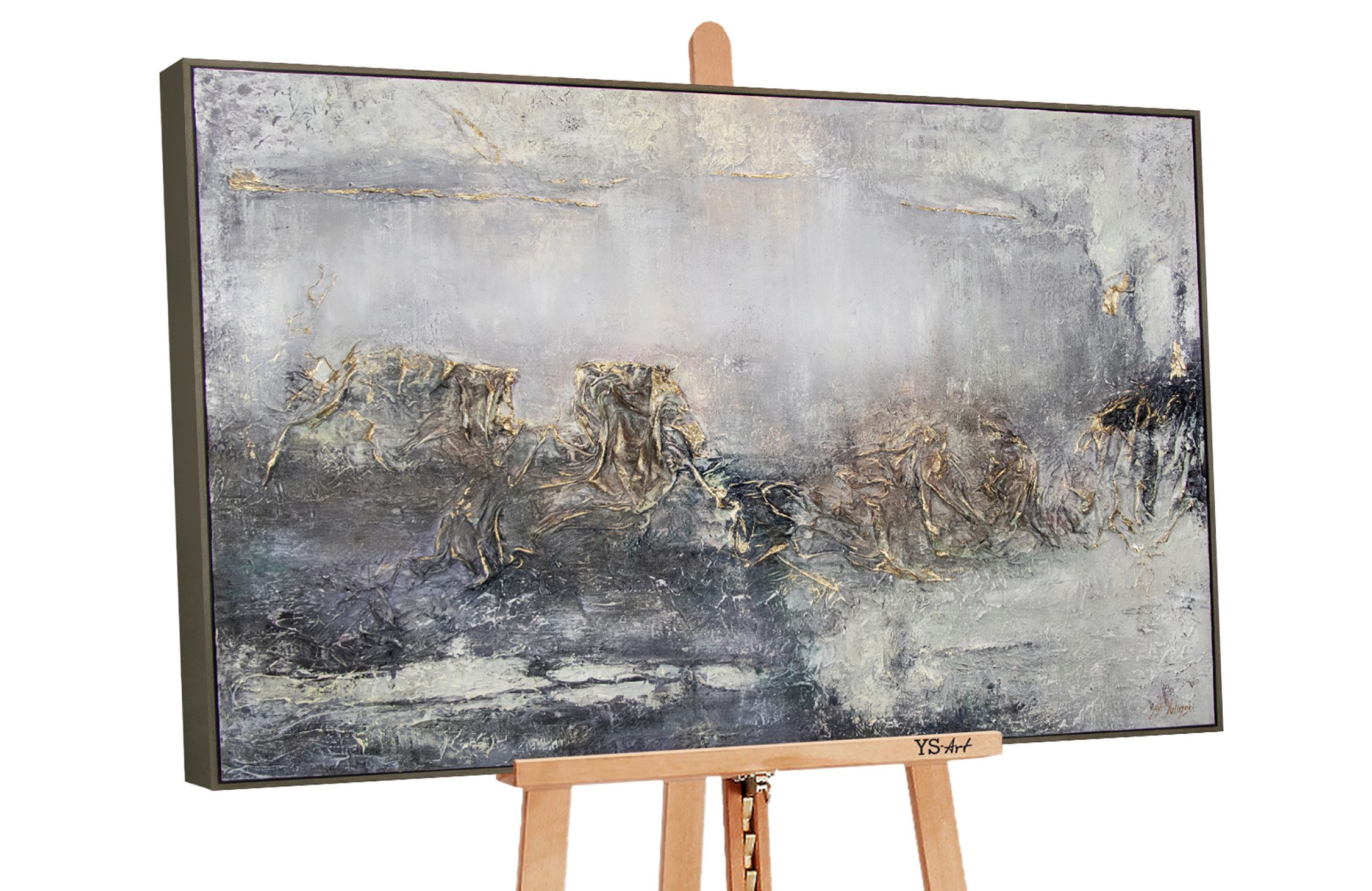 YS-Art Gemälde Trugschein, Abstraktes Leinwand Bild günstig online kaufen