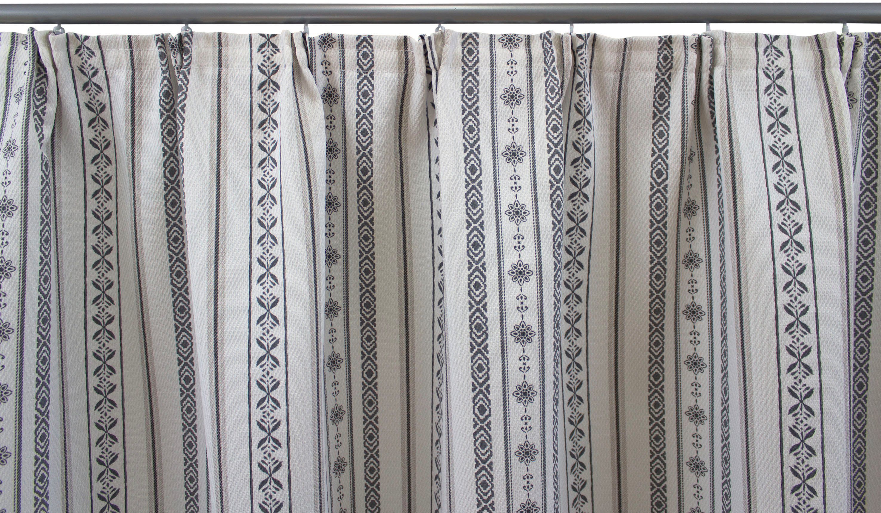 Vorhang (1 St), Devin, grau Kräuselband blickdicht VHG,