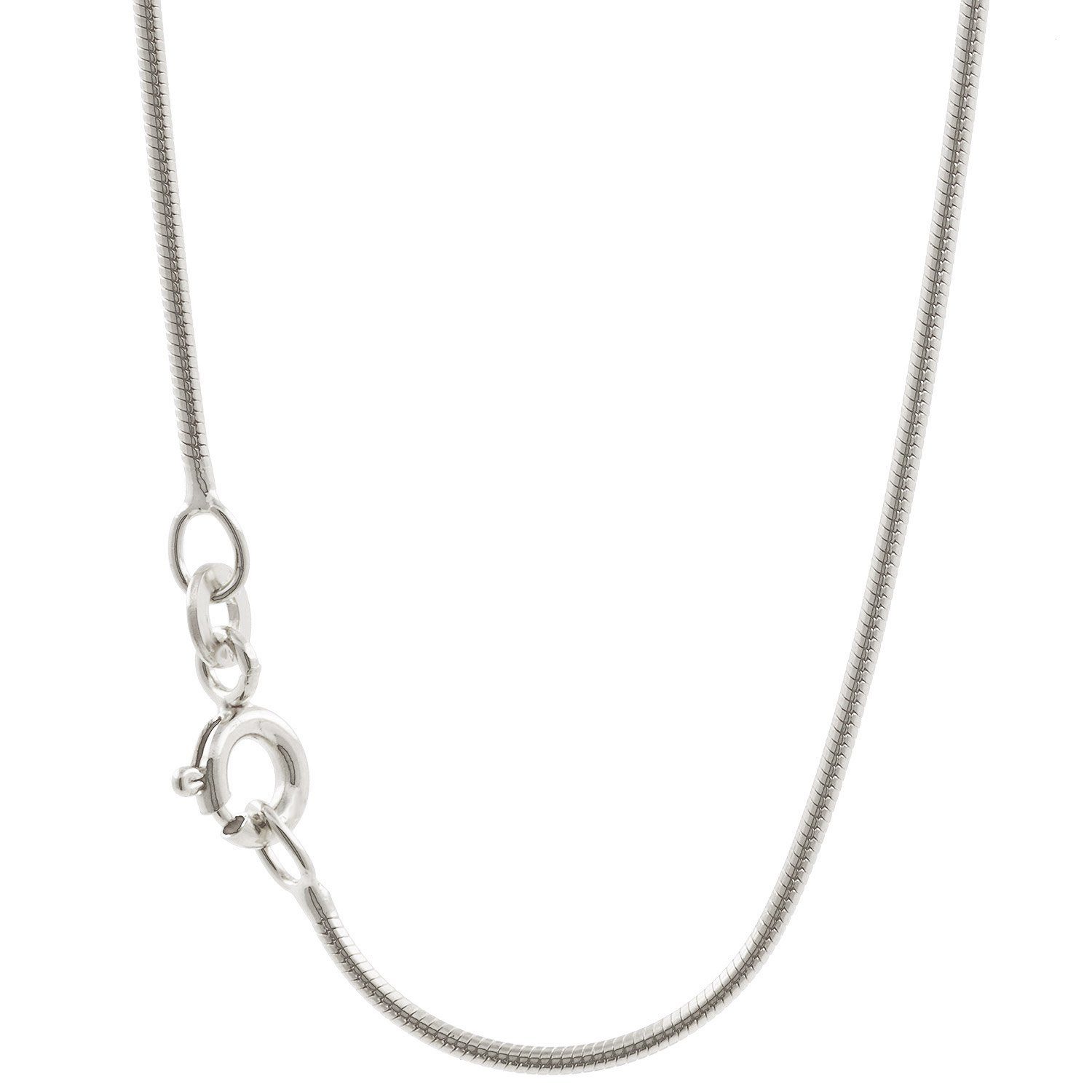 HOPLO Schlangenkette Silberkette Schlangenkette Länge 38cm - Breite 1,1mm - 925 Silber, Made in Germany – Bild 2 von 5