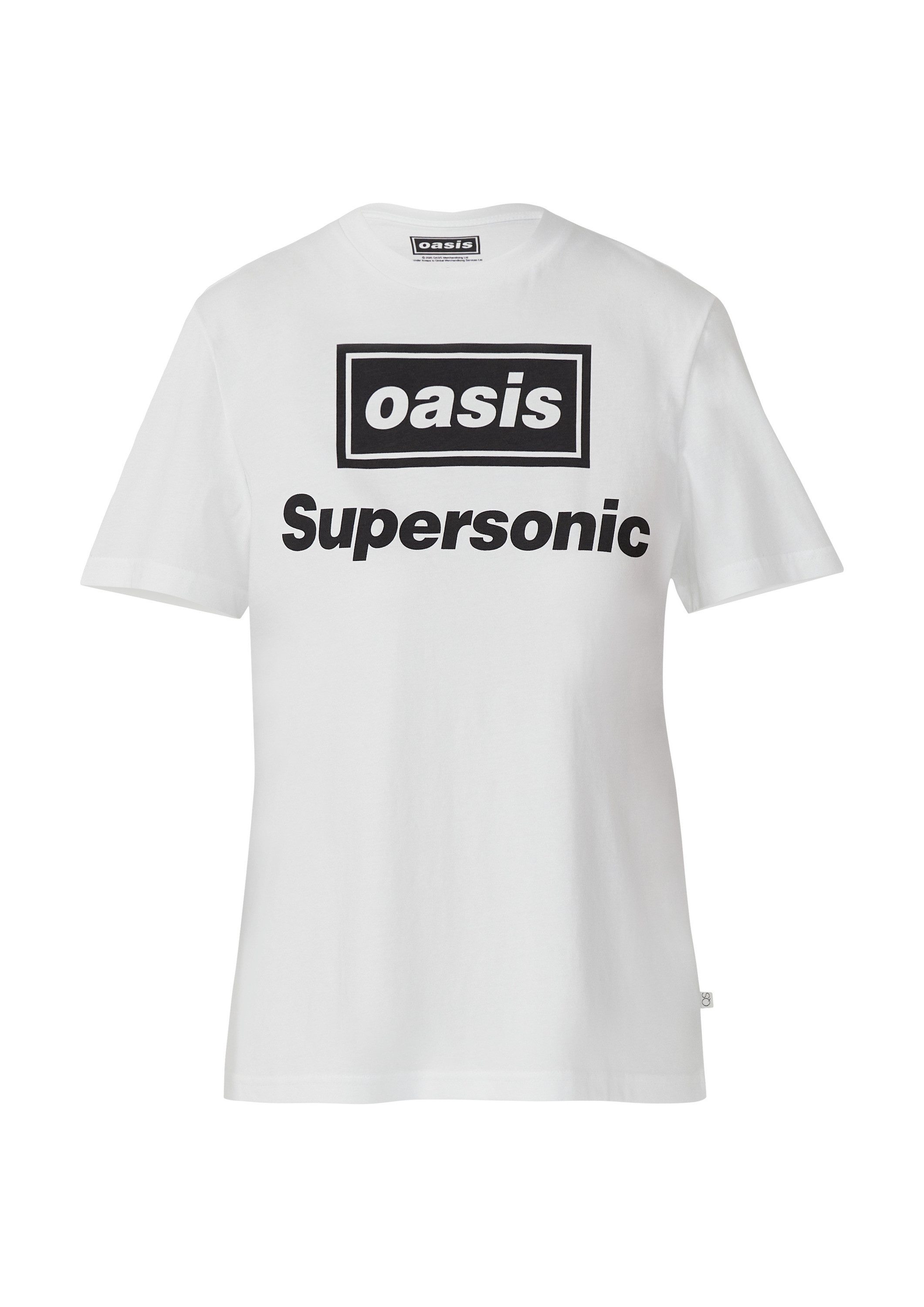 QS Kurzarmshirt T-Shirt Unisex Oasis® Band-Shirt günstig online kaufen