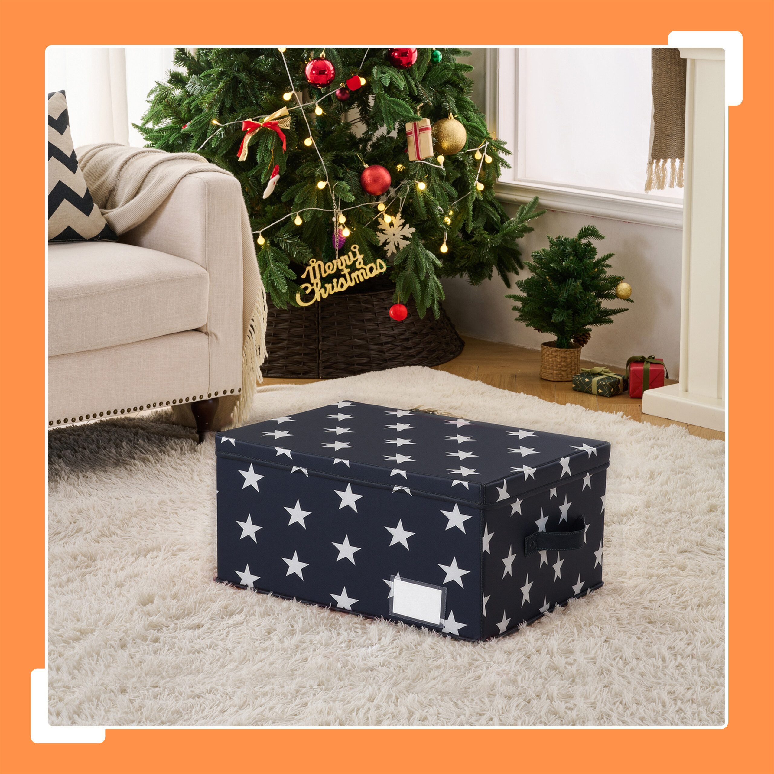 relaxdays Aufbewahrungsbox Weihnachtskugel Aufbewahrungsbox, grau günstig online kaufen