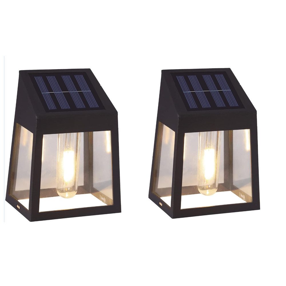 BlingBin LED Solarleuchte Solar-Außenwandleuchte, Gartenwandleuchte,2 Solar günstig online kaufen