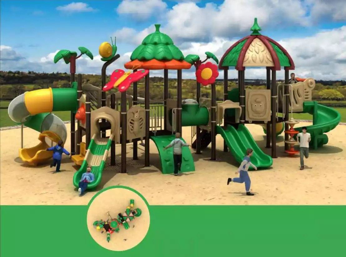 JVmoebel Spielturm Dschungel Spielplatz für Kinder mit Kletterturm und Rutsche, Made in Europa