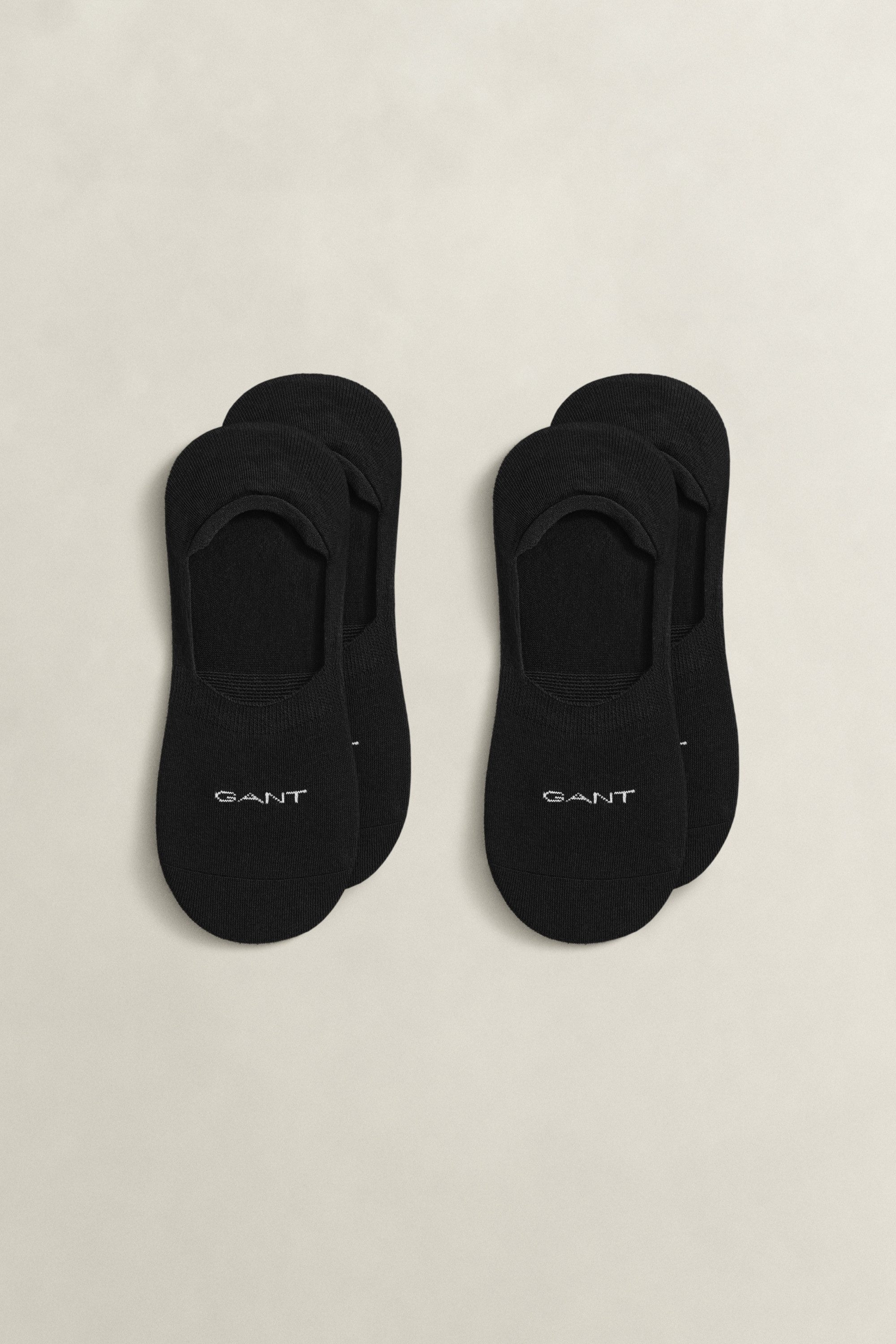 Gant Füßlinge INVISIBLE SOCKS 2-PACK mit Silikonbesatz am Fersenbereich