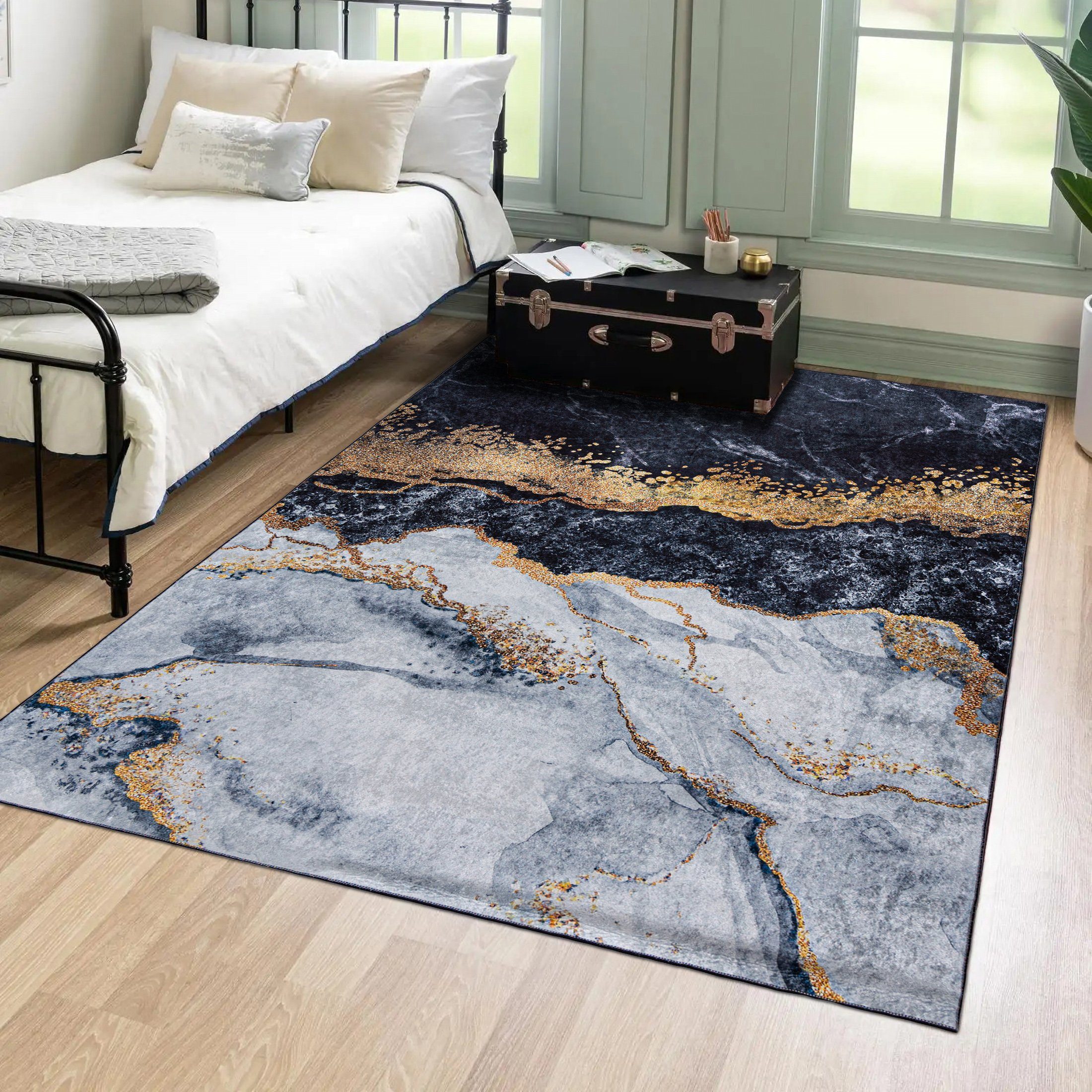 Mazovia Designteppich Modern Teppich für Wohnzimmer, günstig online kaufen