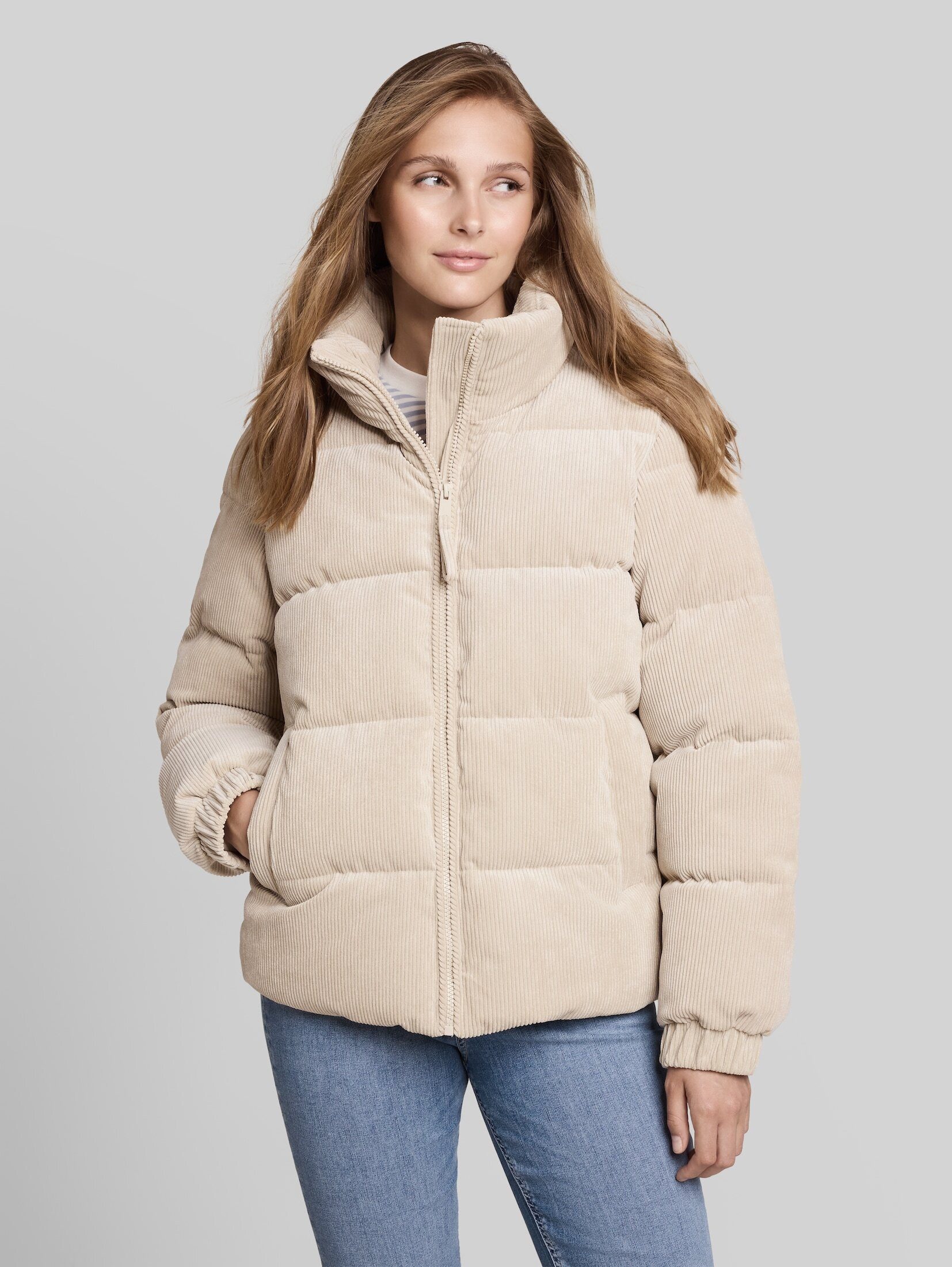 TOM TAILOR Denim Steppjacke Jacken Cord Jacke aus wasserabweisendem Material