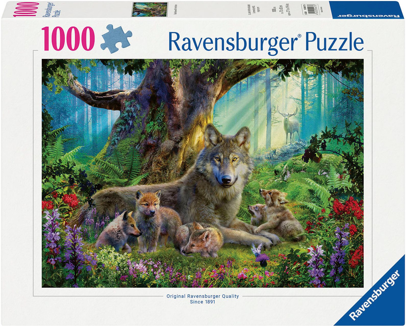 Ravensburger Puzzle Wölfe im Wald, 1000 günstig online kaufen