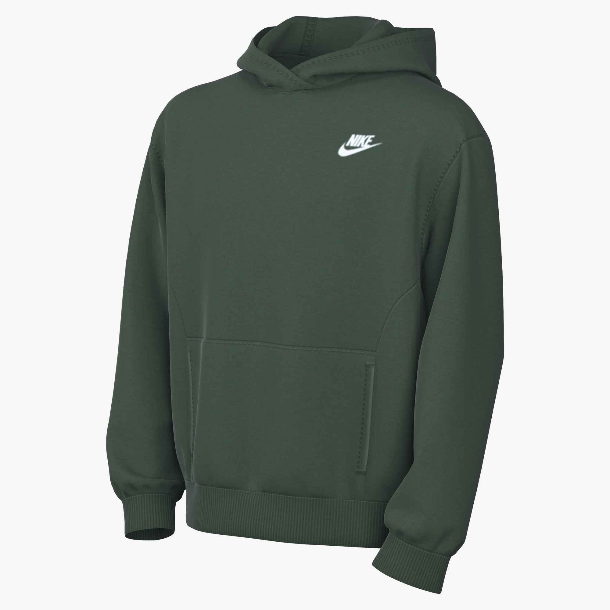 Nike Sportswear Kapuzensweatshirt K NSW CLUB FLC HDY LBR für Jugendliche, mit Kängurutasche, aus Baumwollmischung