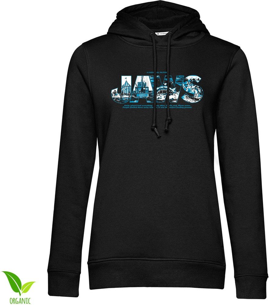 Jaws Hoodie Jaws Logo Scenes Girly Hoodie