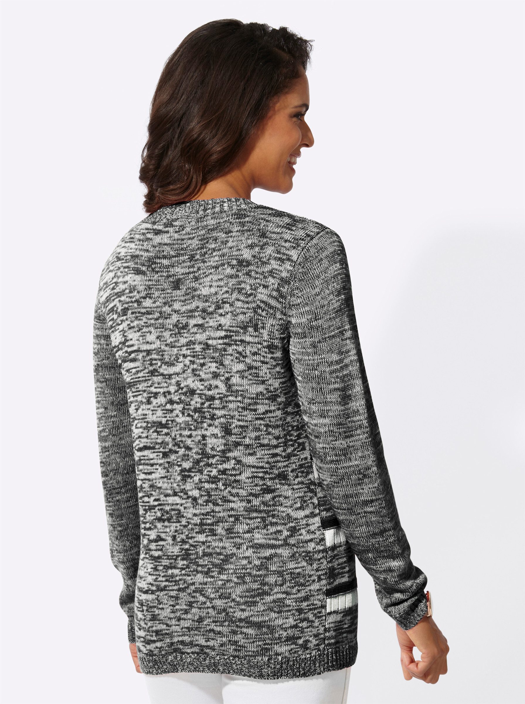 Witt Strickpullover Pullover Langarm Mustermix gestrickt