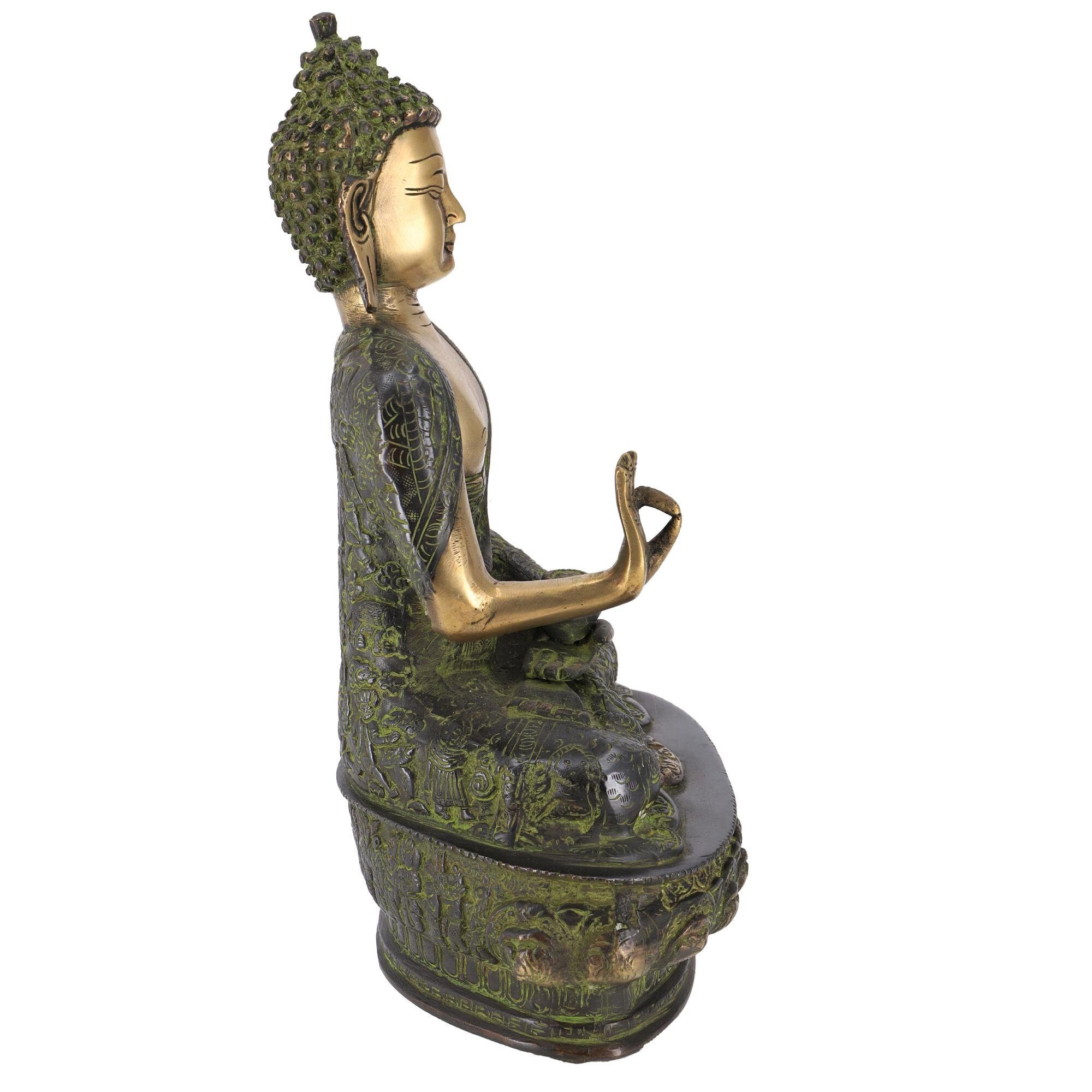 Modell aus Messing Buddha.. 1 Amoghasiddhi Guru-Shop Statue Buddhafigur Buddha
