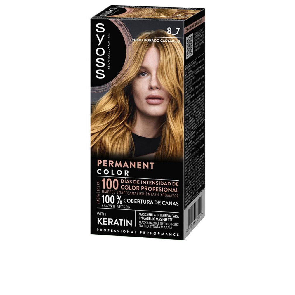Syoss Haarpflege-Set PERMANENTE FARBE #8 .7-Rub Dorad Caramelo 1 u