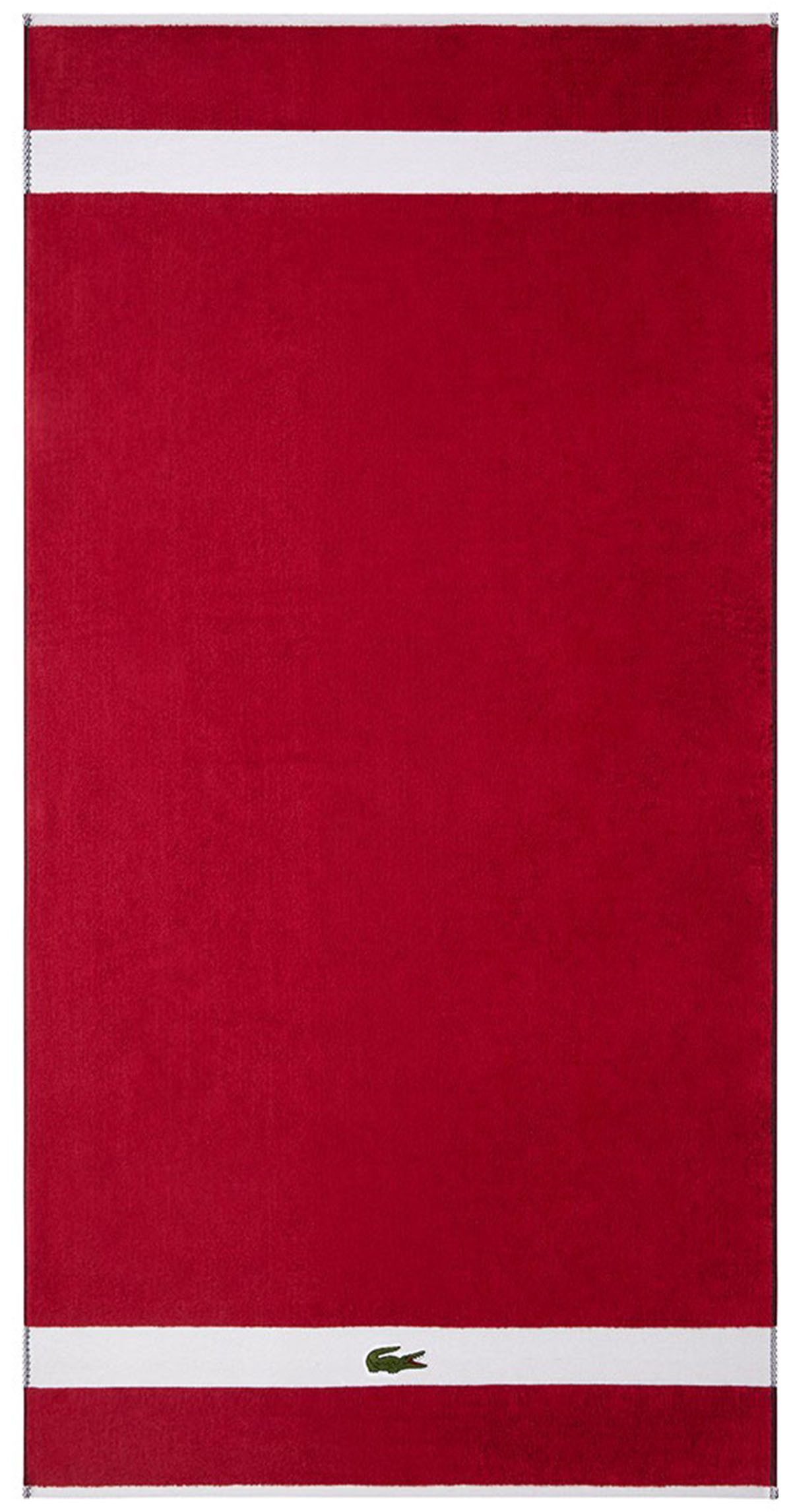 Lacoste Duschtuch LCASUAL, Frottier (1-St), mit Label-Applikationen und Bordüre