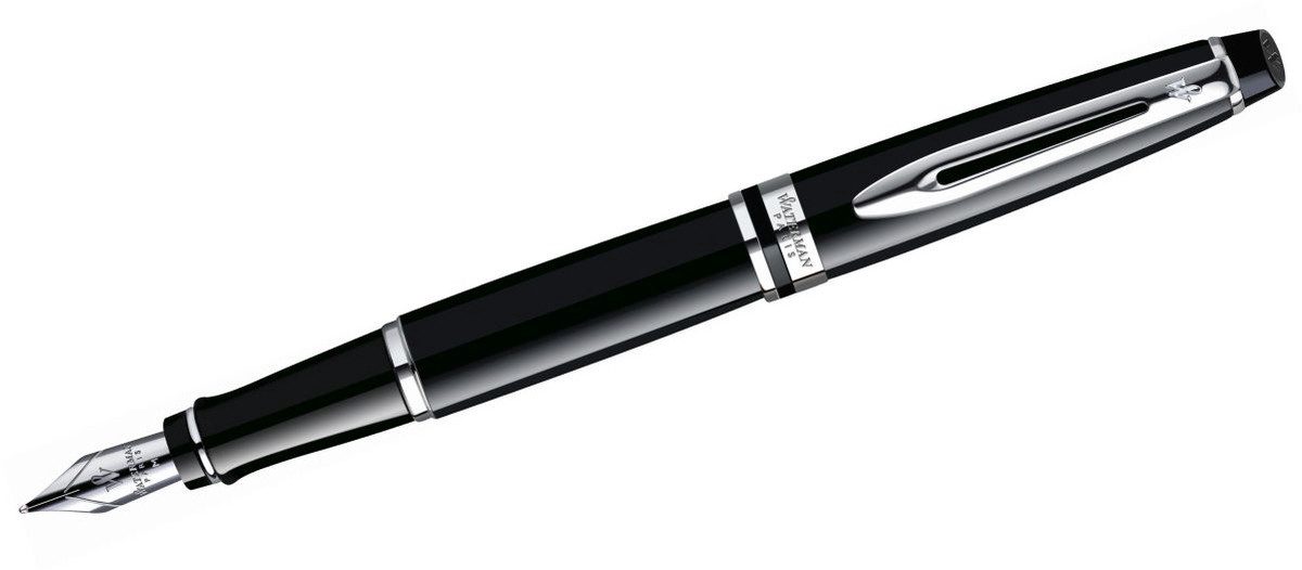 Waterman Füllfederhalter Füllhalter Expert M Lack schwarz C.C. Etui