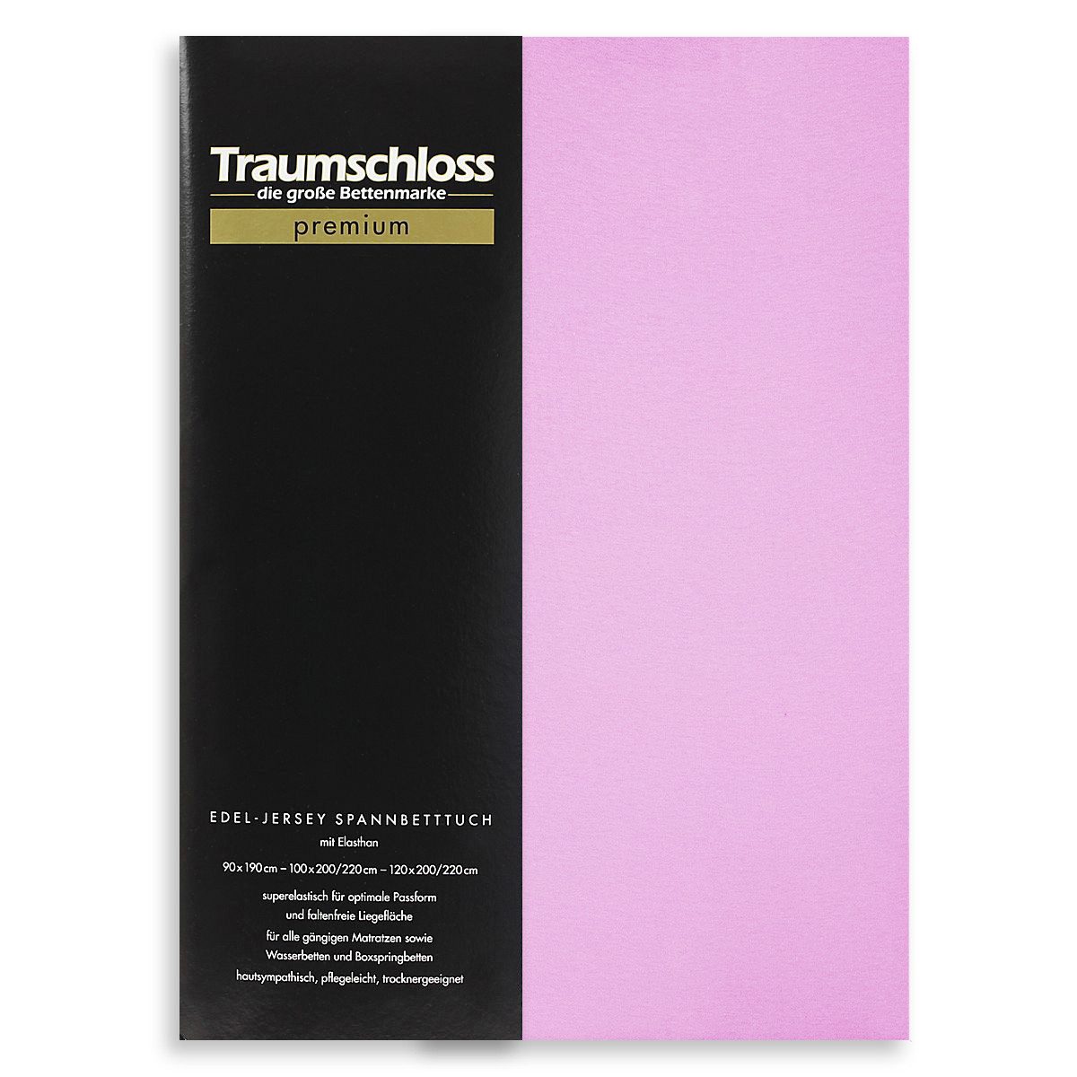 Traumschloss Spannbettlaken Premium, Jersey, Gummizug: rundum, (1 Stück), 165g/m², 95% gekämmte Mako Baumwolle, 5% Elasthan