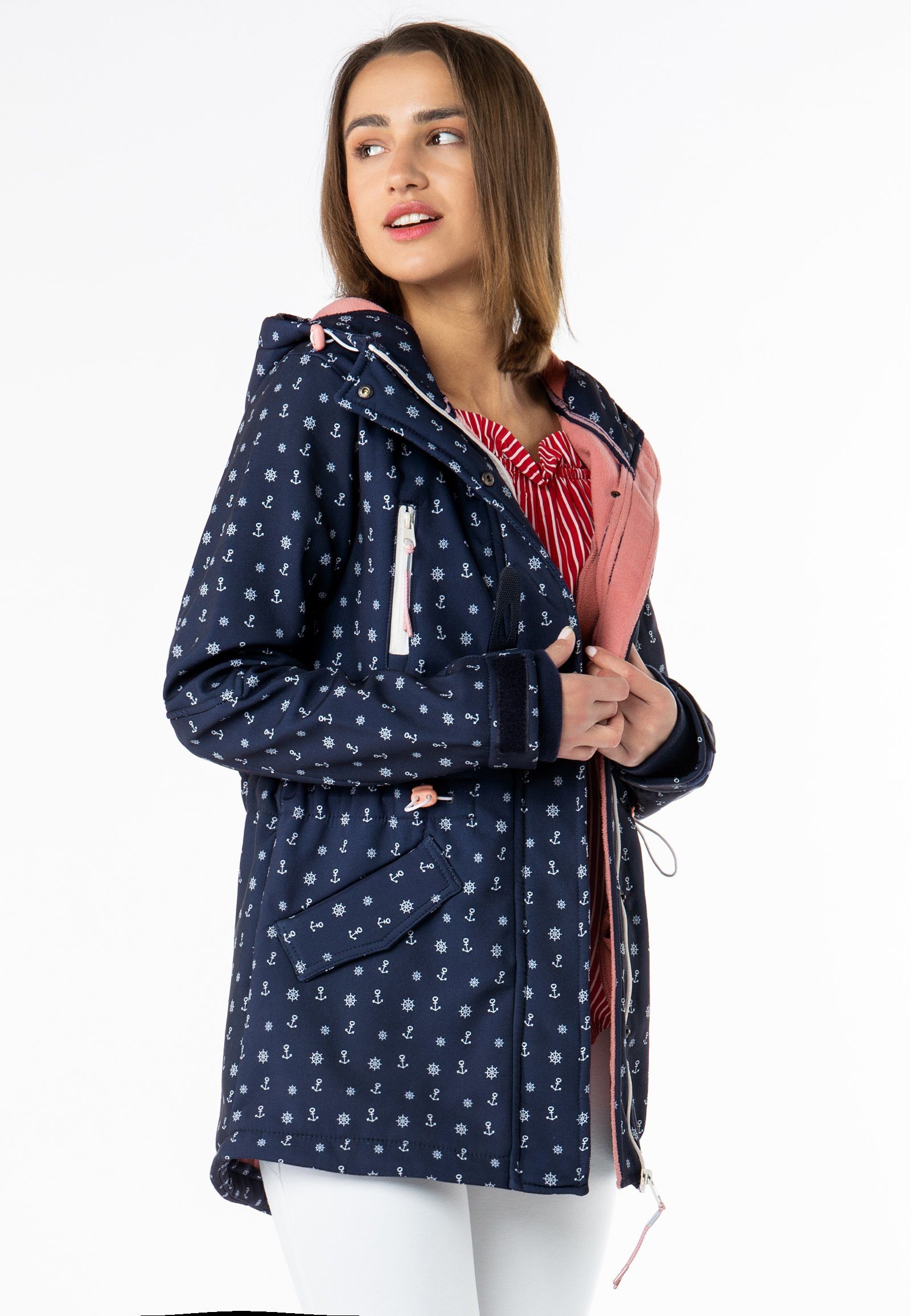 Softshell Mantel Softshelljacke Punkte Damen SUBLEVEL