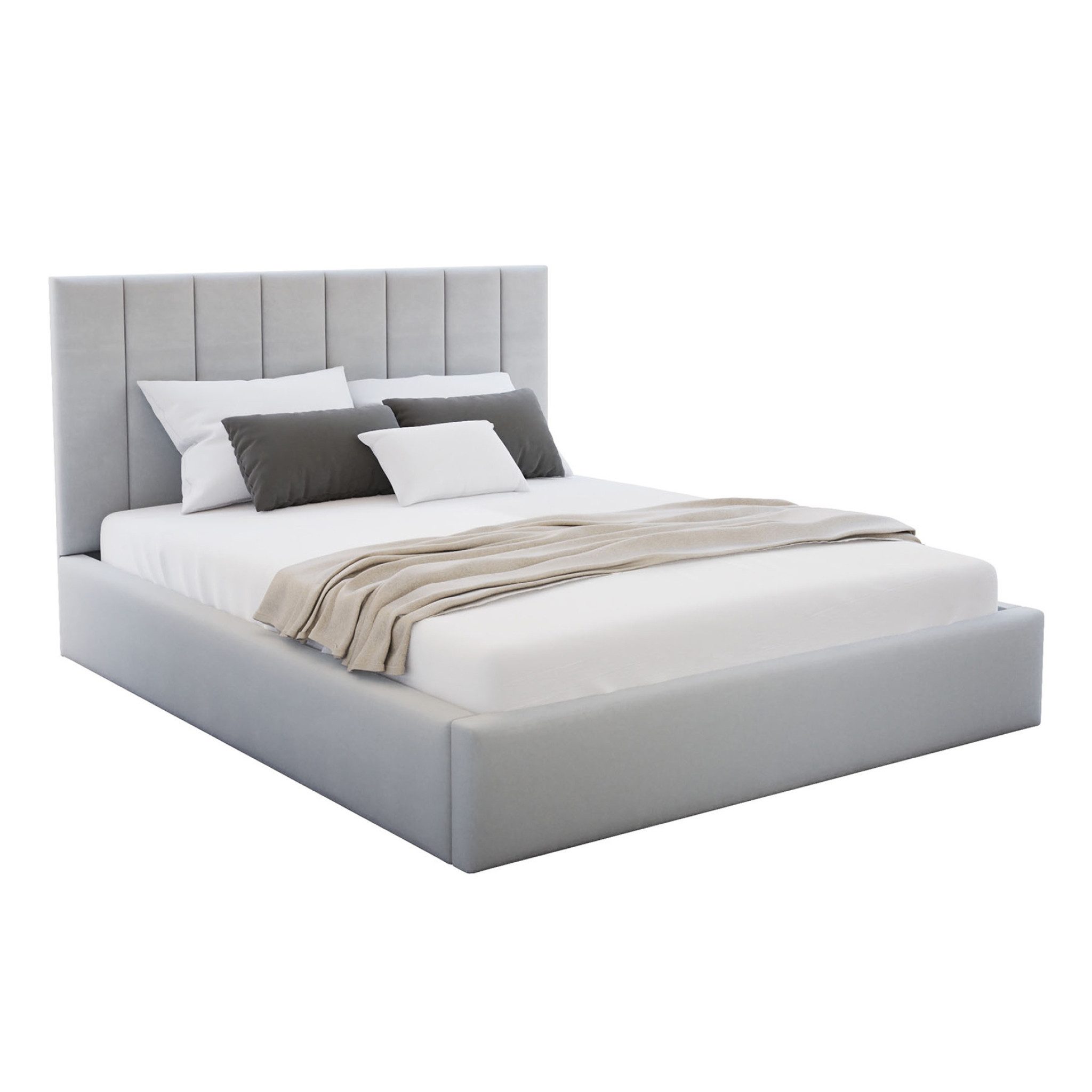 FDM Polsterbett KAJA modern mit Bettkasten MADE IN EU - mit hochwertigem Pa günstig online kaufen