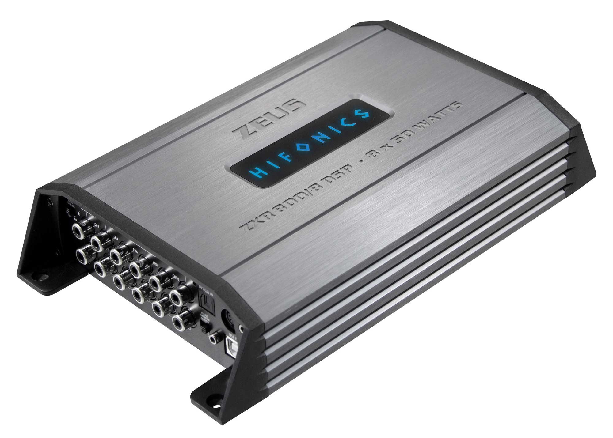 Hifonics ZEUS ZXR800/8DSP 10-Kanal DSP mit 8-Kanal Verstärker Endverstärker (Anzahl Kanäle: 8)