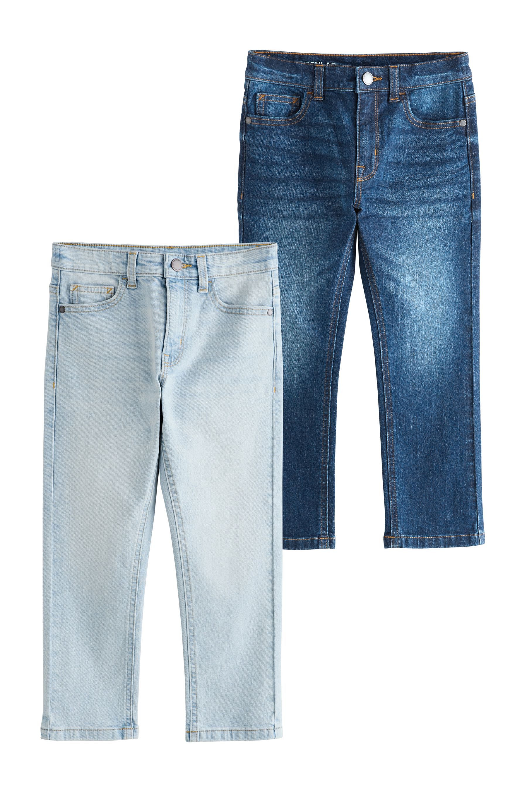 Next Regular-fit-Jeans Regular Fit Stretch-Jeans, 2er-Pack (2-tlg)