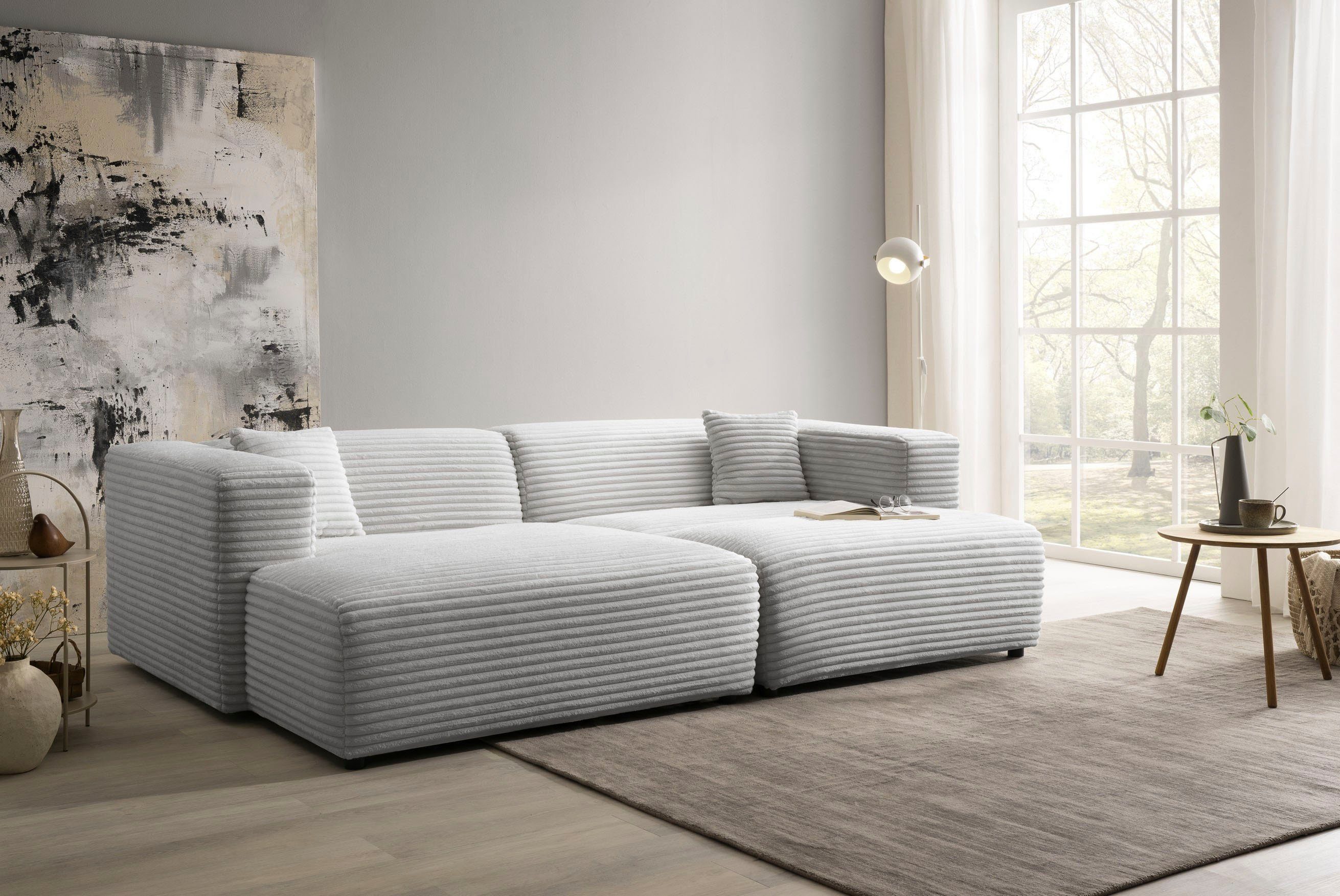 andas Polsterecke BAKELS, Ecksofa-Set mit Hocker, günstig online kaufen