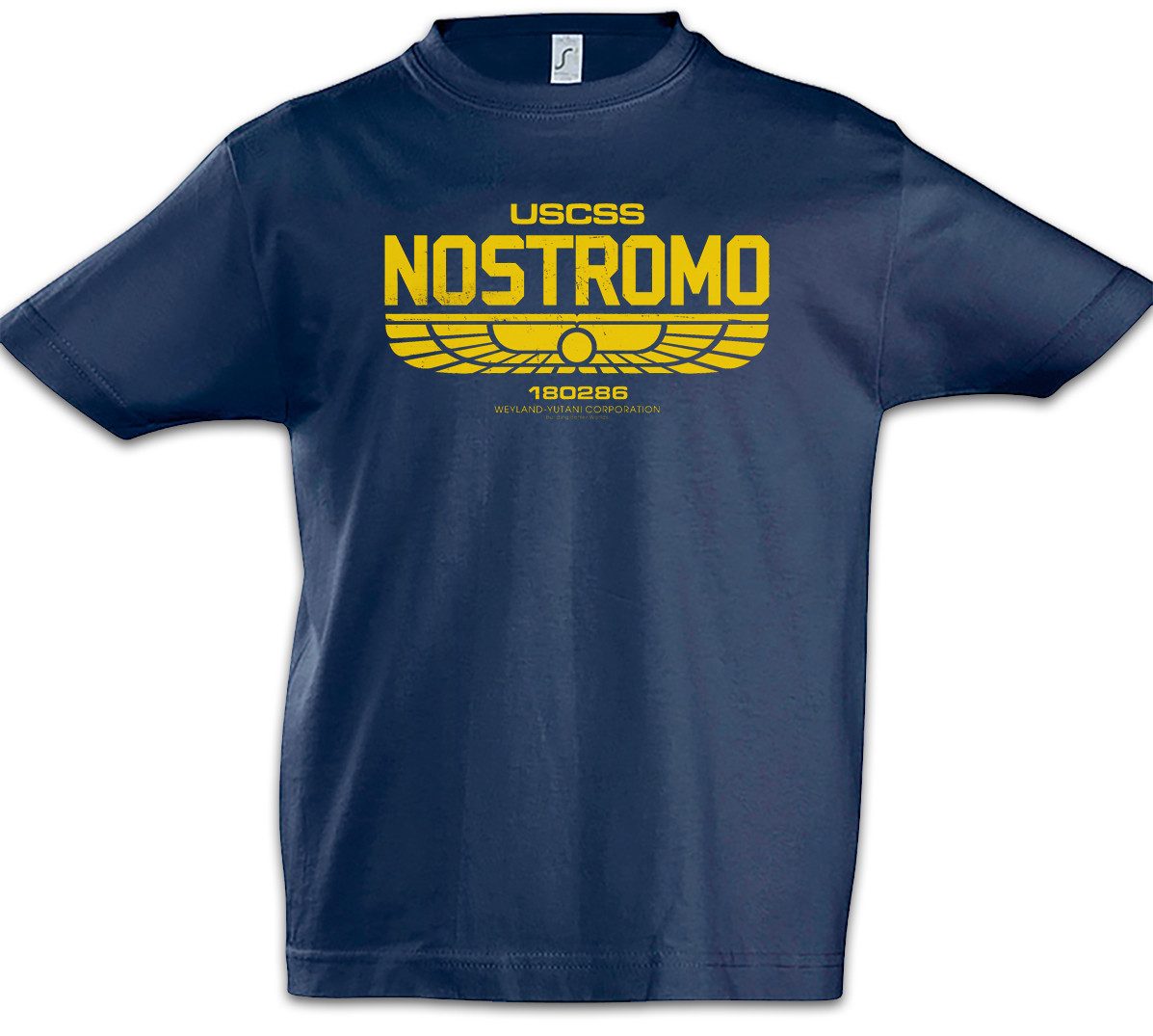 Urban Backwoods Print-Shirt USCSS Nostromo 4 Kinder T-Shirt Alien Prometheus Nostromo Weyland (1-tlg) Corporation Weyland Aliens Yutani