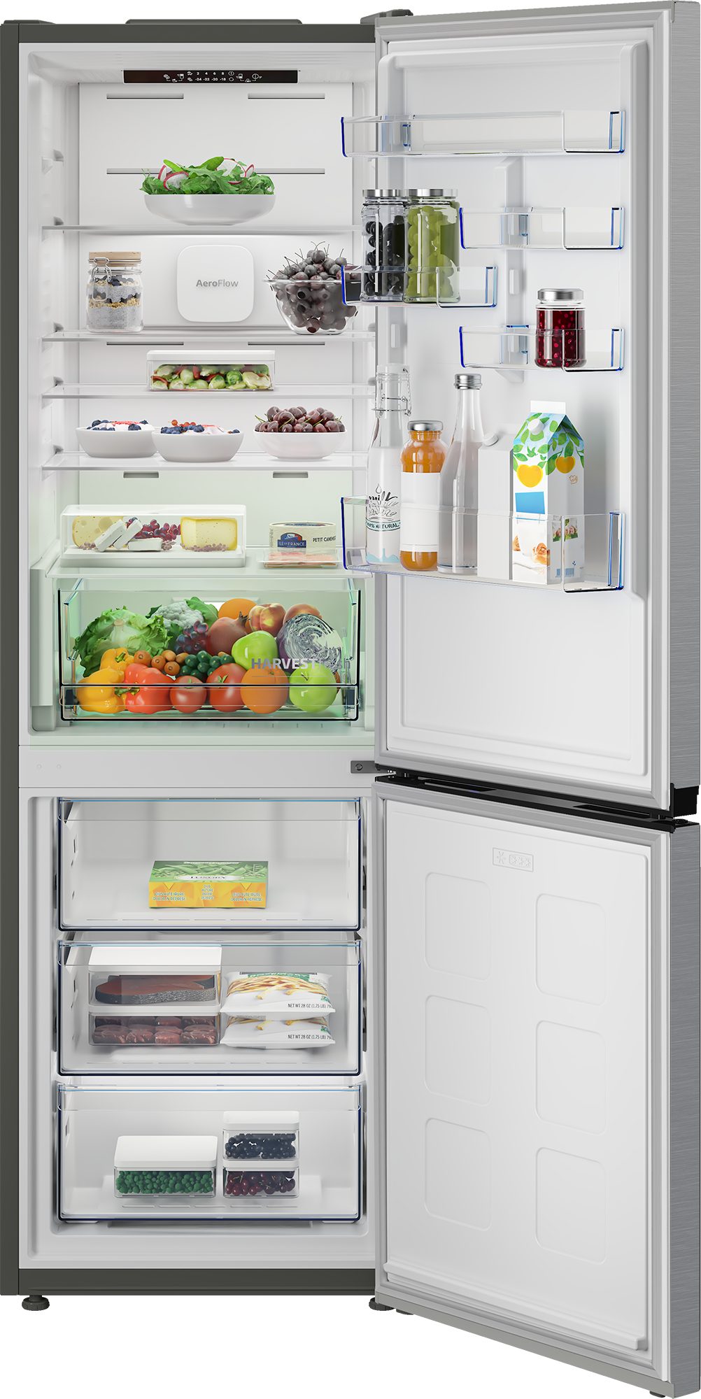 BEKO Kühl-/Gefrierkombination B5RCNA376HXB, 186,5 cm hoch, 59,5 cm breit, Volle Kapazität – ohne Abtauen – Bild 4 von 5