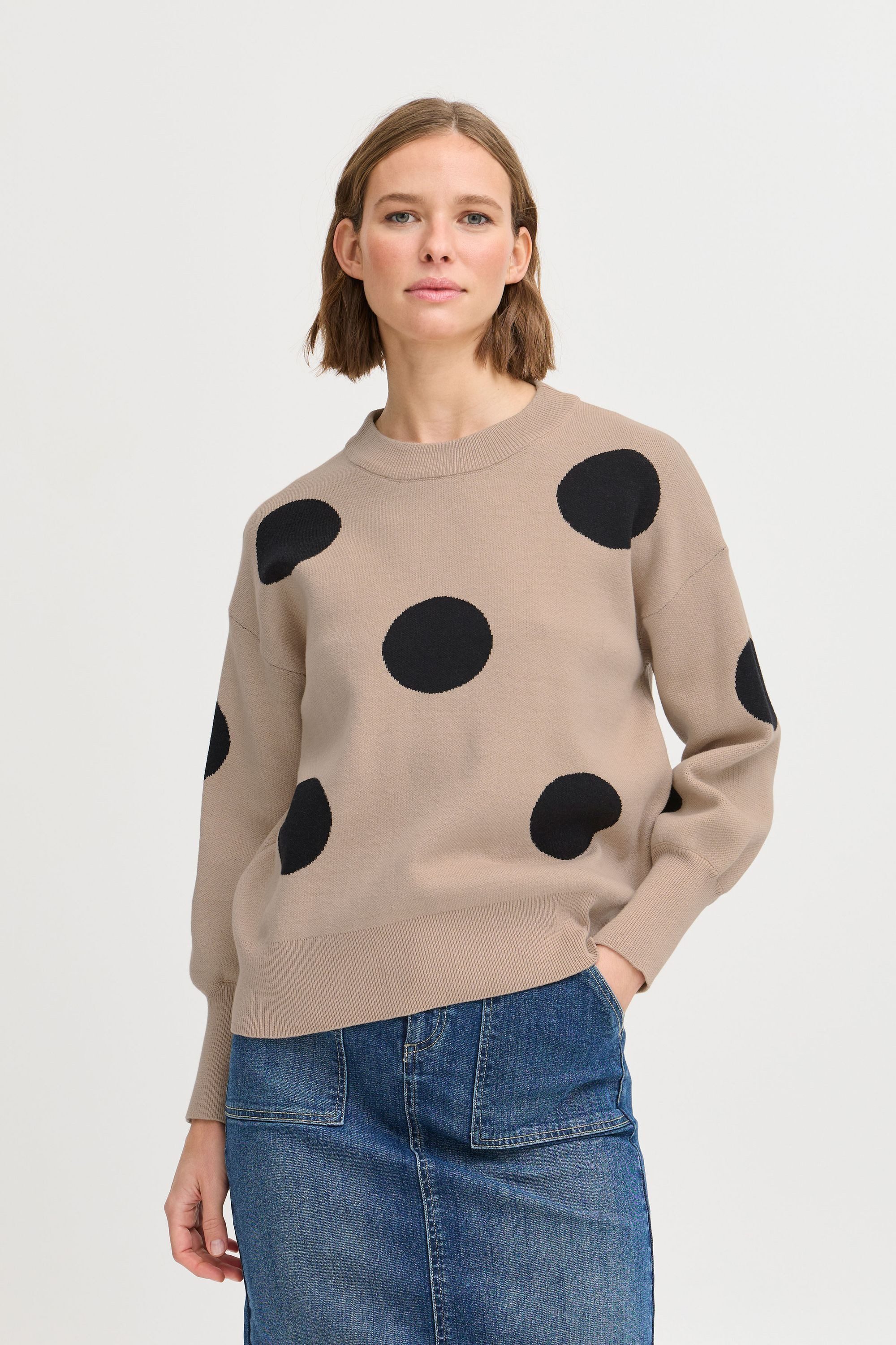 b.young Strickpullover BYOMME DOT JUMPER - KNIT