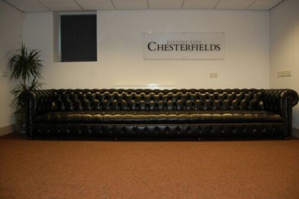 XXL Big-Sofa Sofa in Möbel Polster Europe Made JVmoebel Couch Stilvoll, Leder Chesterfield Riesiges