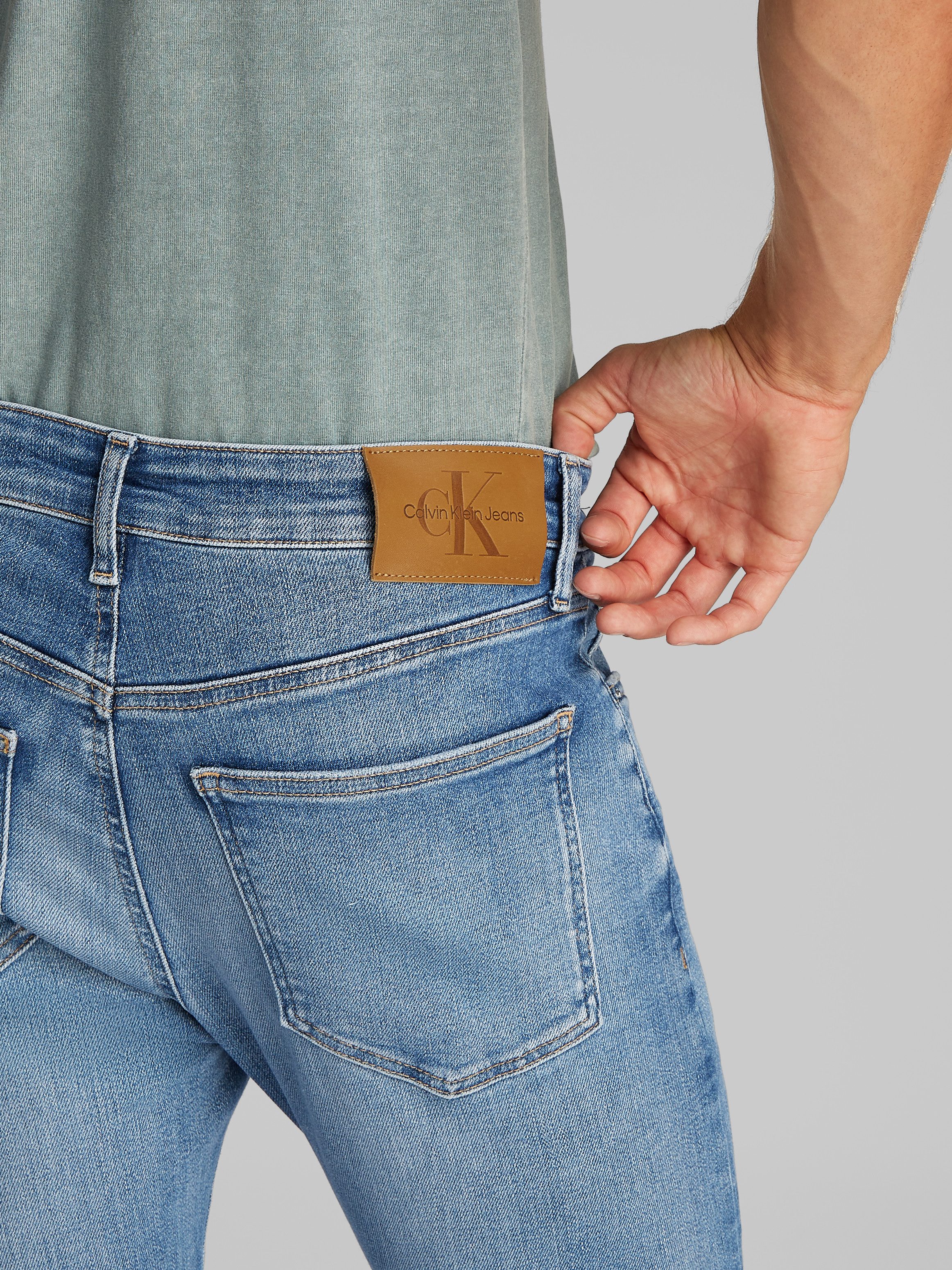 Calvin Klein Jeans Skinny-fit-Jeans SKINNY im minimalistischen Look günstig online kaufen