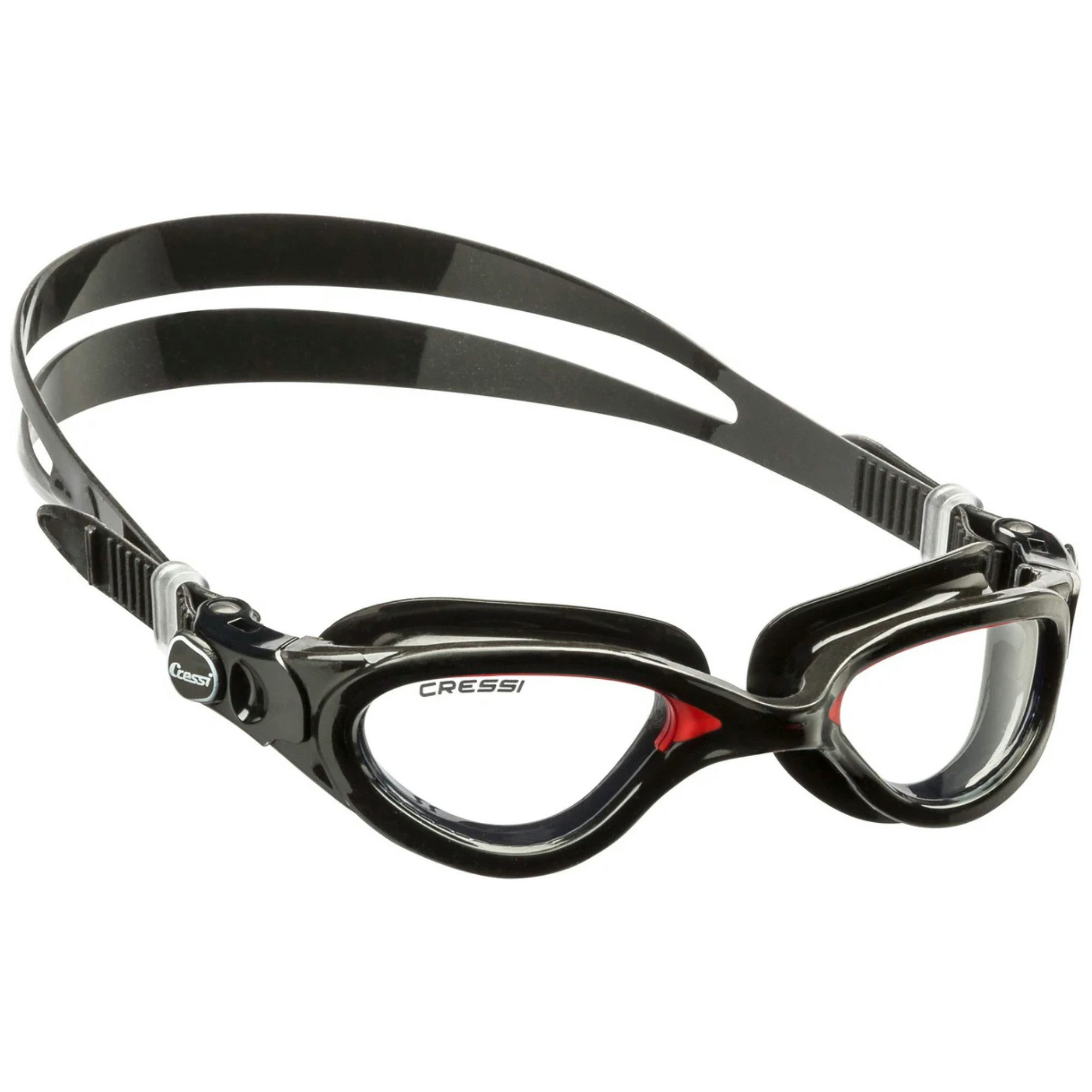 Cressi Schwimmbrille Flash Schwimmbrille Herren - Black/Red