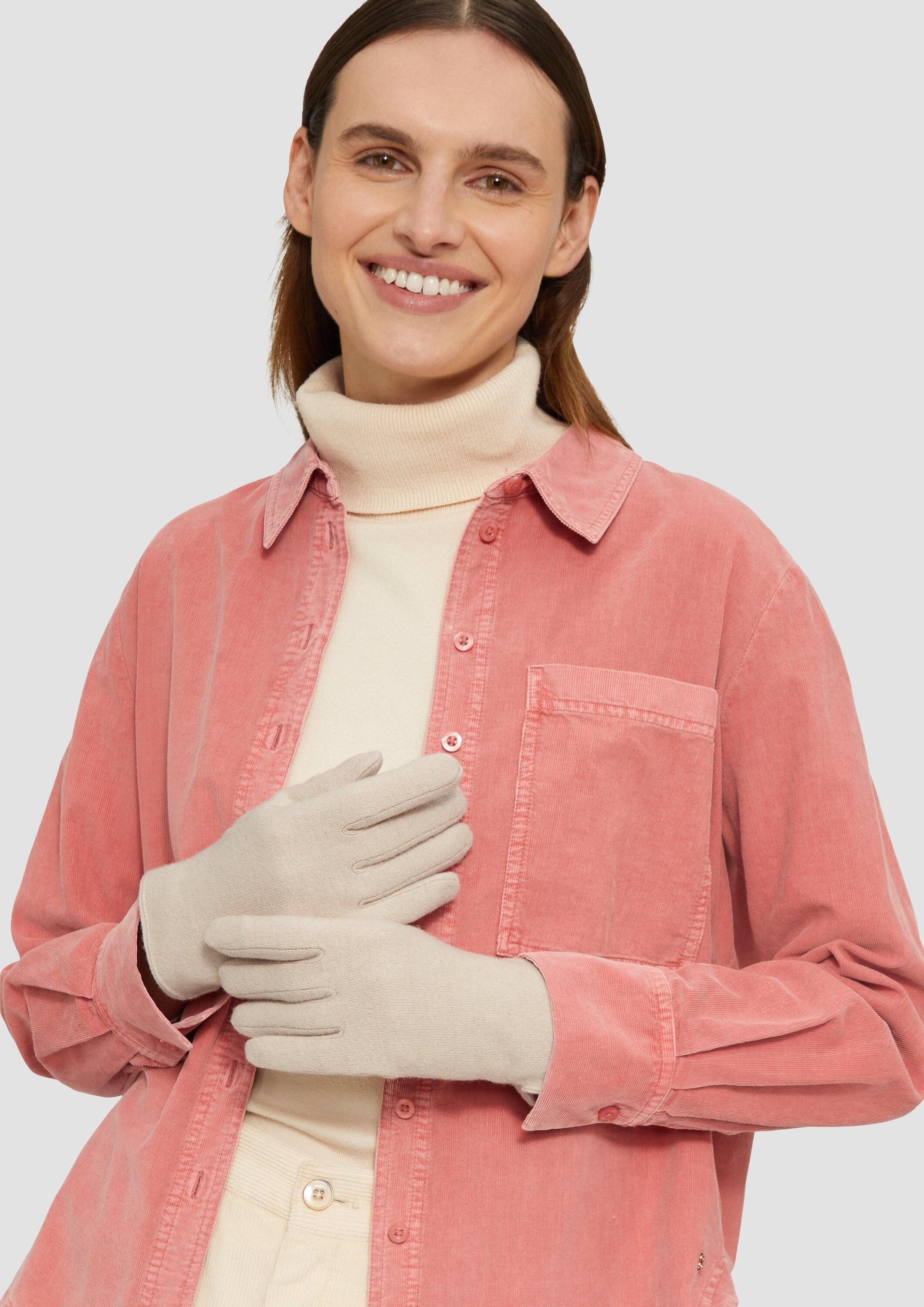 s.Oliver Strickhandschuhe Handschuhe Handschuhe aus Wollmix günstig online kaufen
