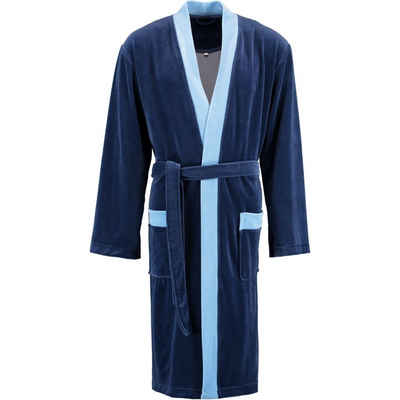 bugatti Herrenbademantel Tommaso Kimono Nikivelours, Kimono, 80% Baumwolle, 20% Polyester