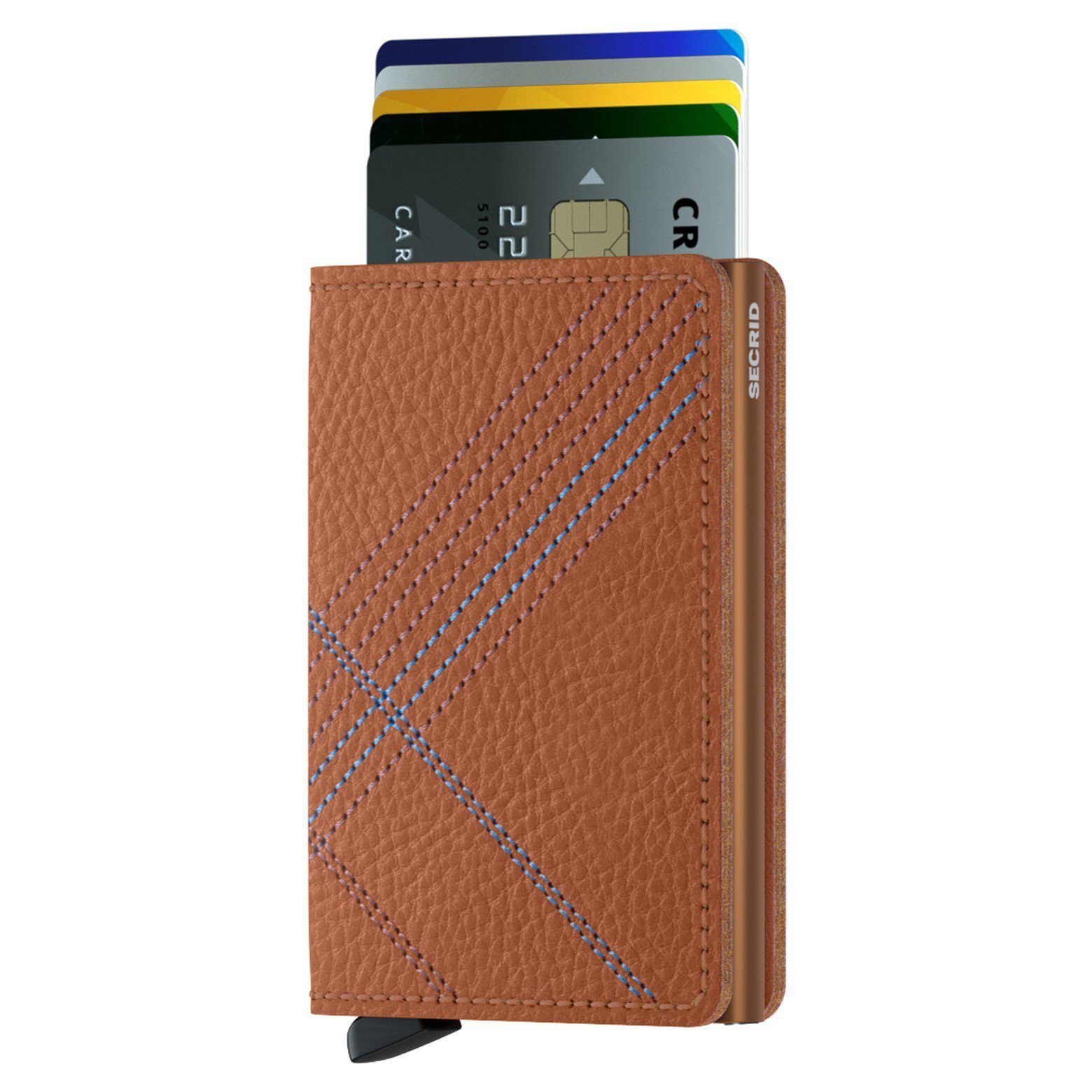 SECRID Geldbörse Stitch Slimwallet - Geldbörse (1-tlg) cm RFID 6.8 orange